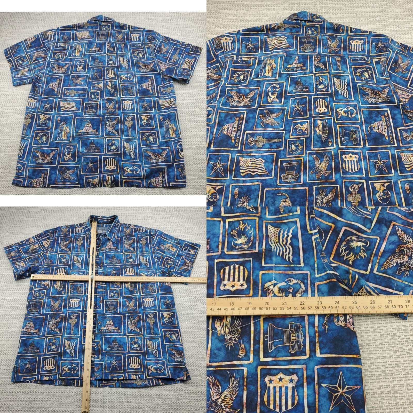 Vintage VINTAGE High Seas Trading Co Shirt Mens L Lincoln White House Don't Tread On Me Shirt Size US L / EU 52-54 / 3 - 8 Thumbnail