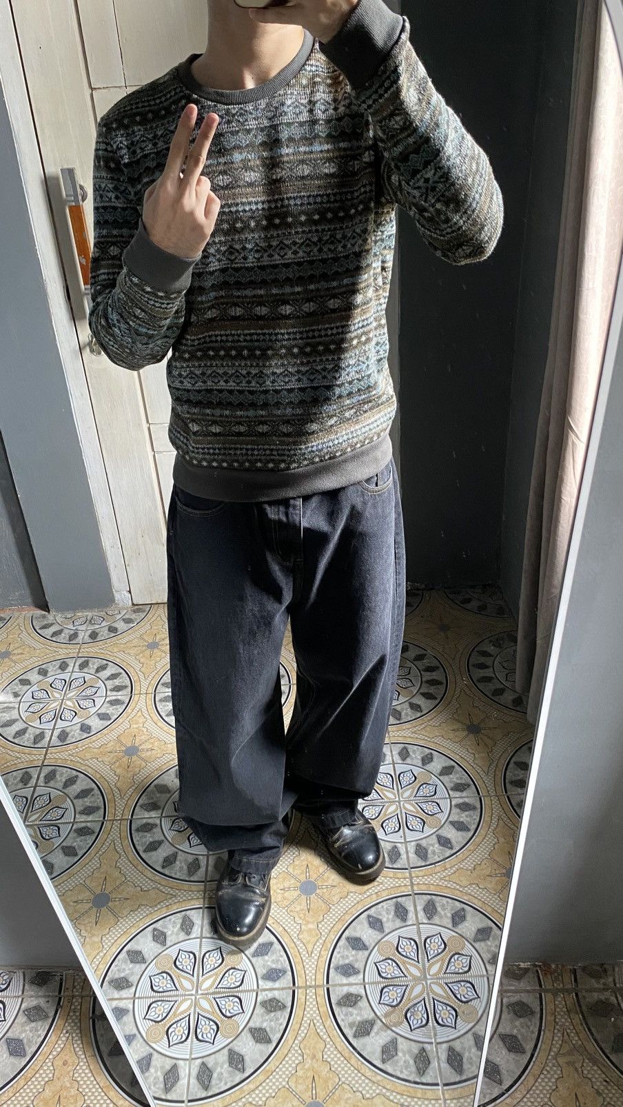 Other TOPTEN Vintage Fair Isle Knit Sweater - Grandpa Style. Size US M / EU 48-50 / 2 - 12 Thumbnail