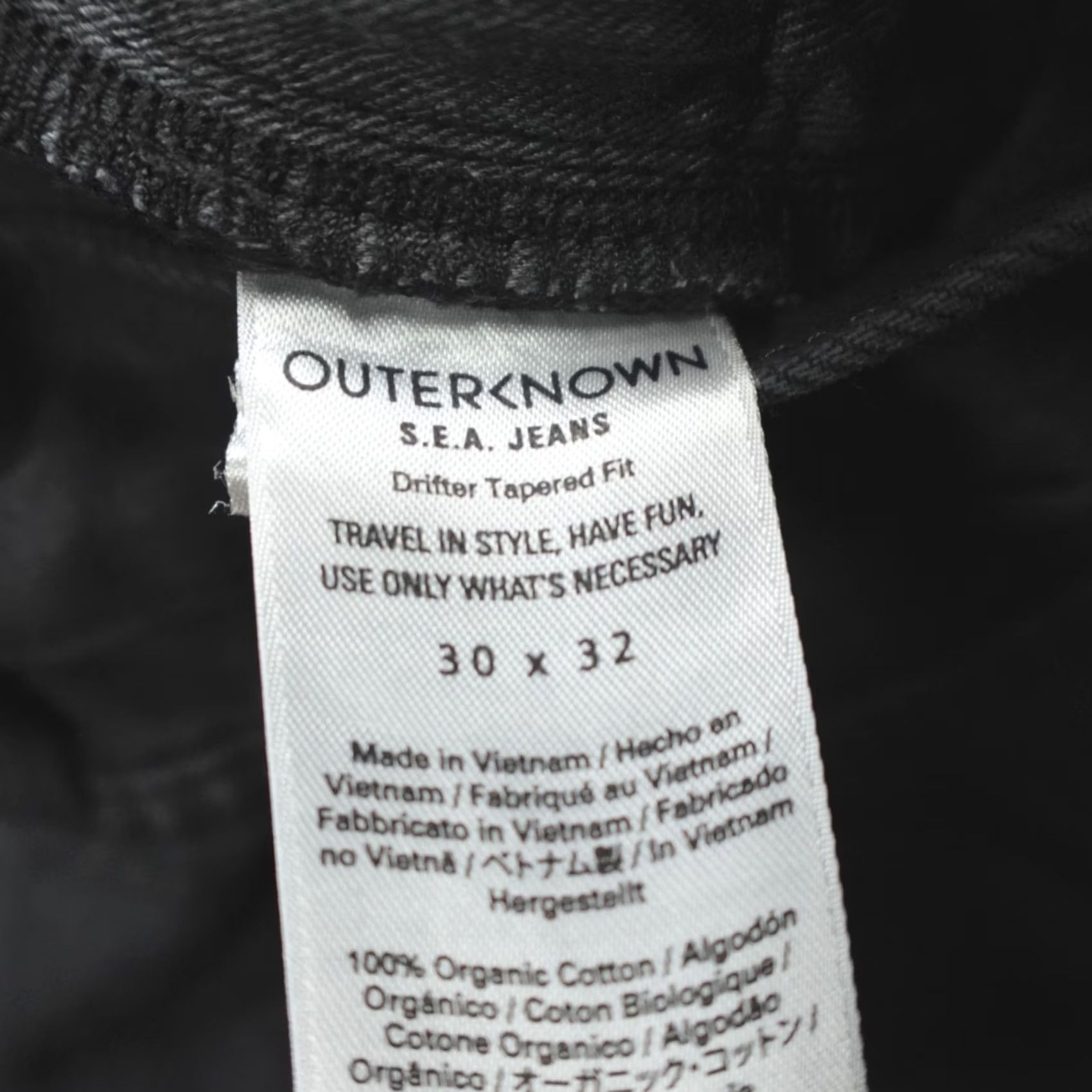 Outerknown Outerknown Sea Jeans Drifter Tapered Fit Size 30x32 Denim PCH Organic Cotton Size US 30 / EU 46 - 4 Thumbnail