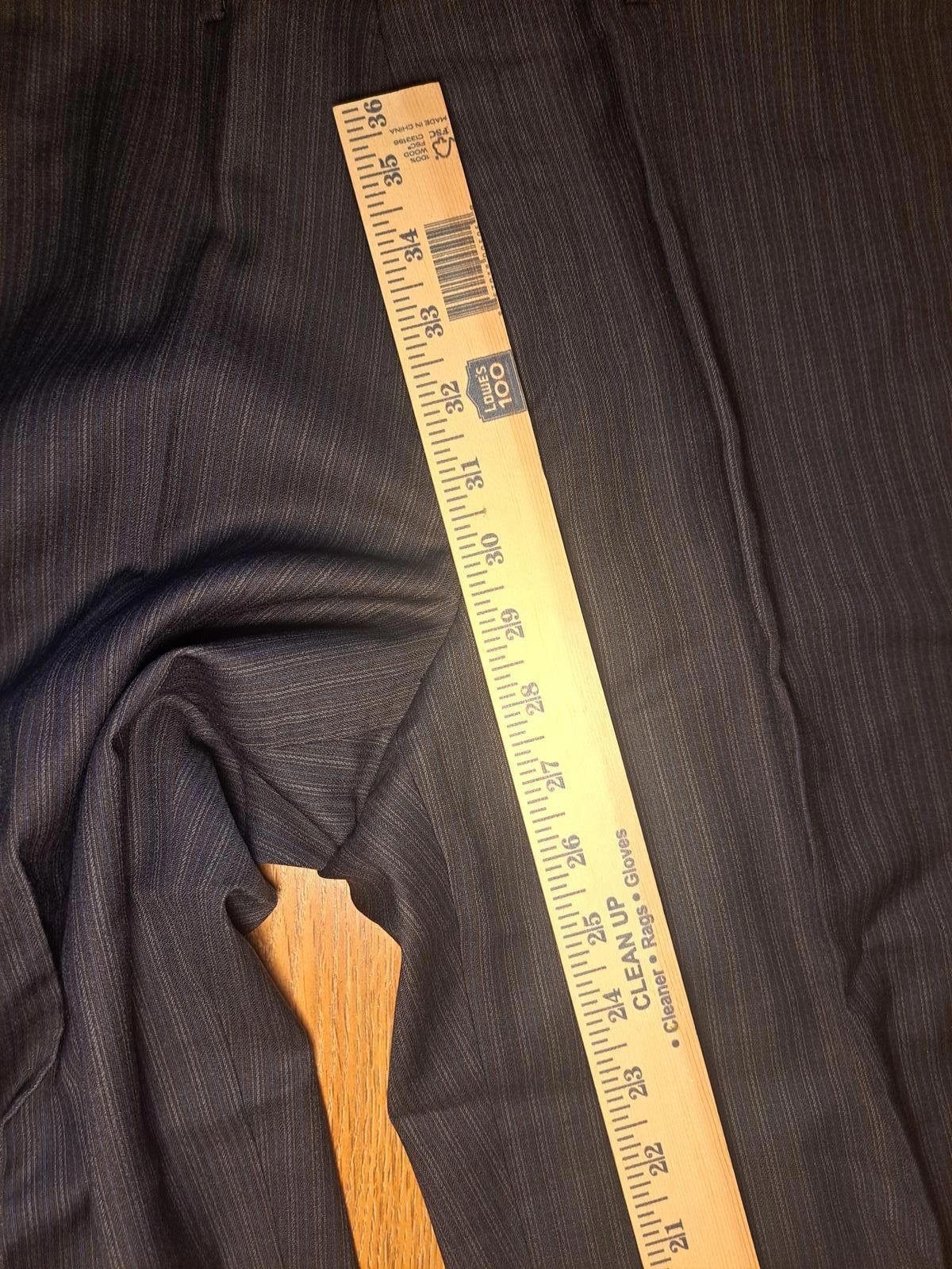 Structure NEW Structure Dress Pants Mens 32x30 Charcoal Gray Striped Size 38R - 8 Thumbnail