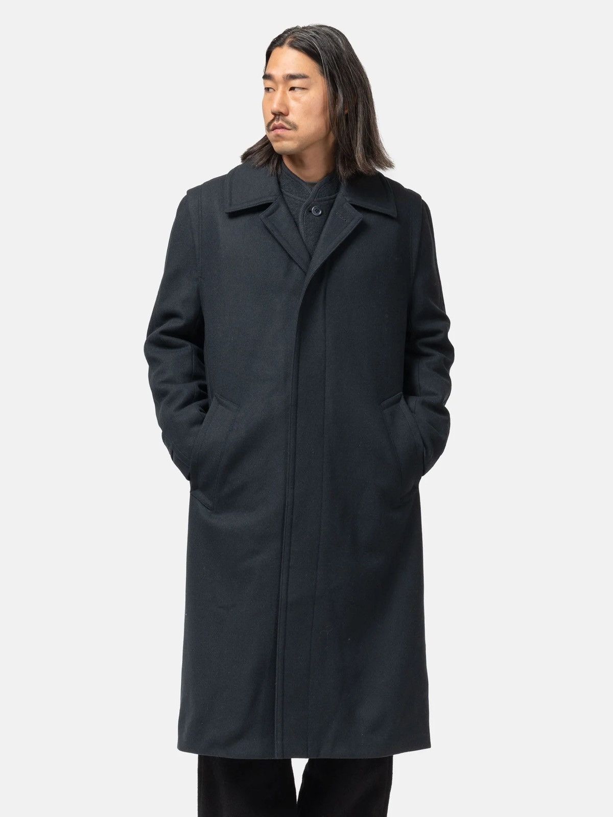 RIER Rier Classic Coat Loden Plombe Size US M / EU 48-50 / 2 - 17 Thumbnail