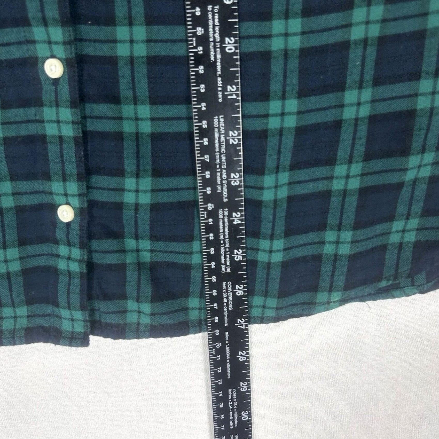Tommy Hilfiger Tommy Hilfiger Plaid Button-Up Shirt Mens Size L Green Casual Top Preppy Shirt Small Business Casual Travel Mens Size US L / EU 52-54 / 3 - 7 Thumbnail