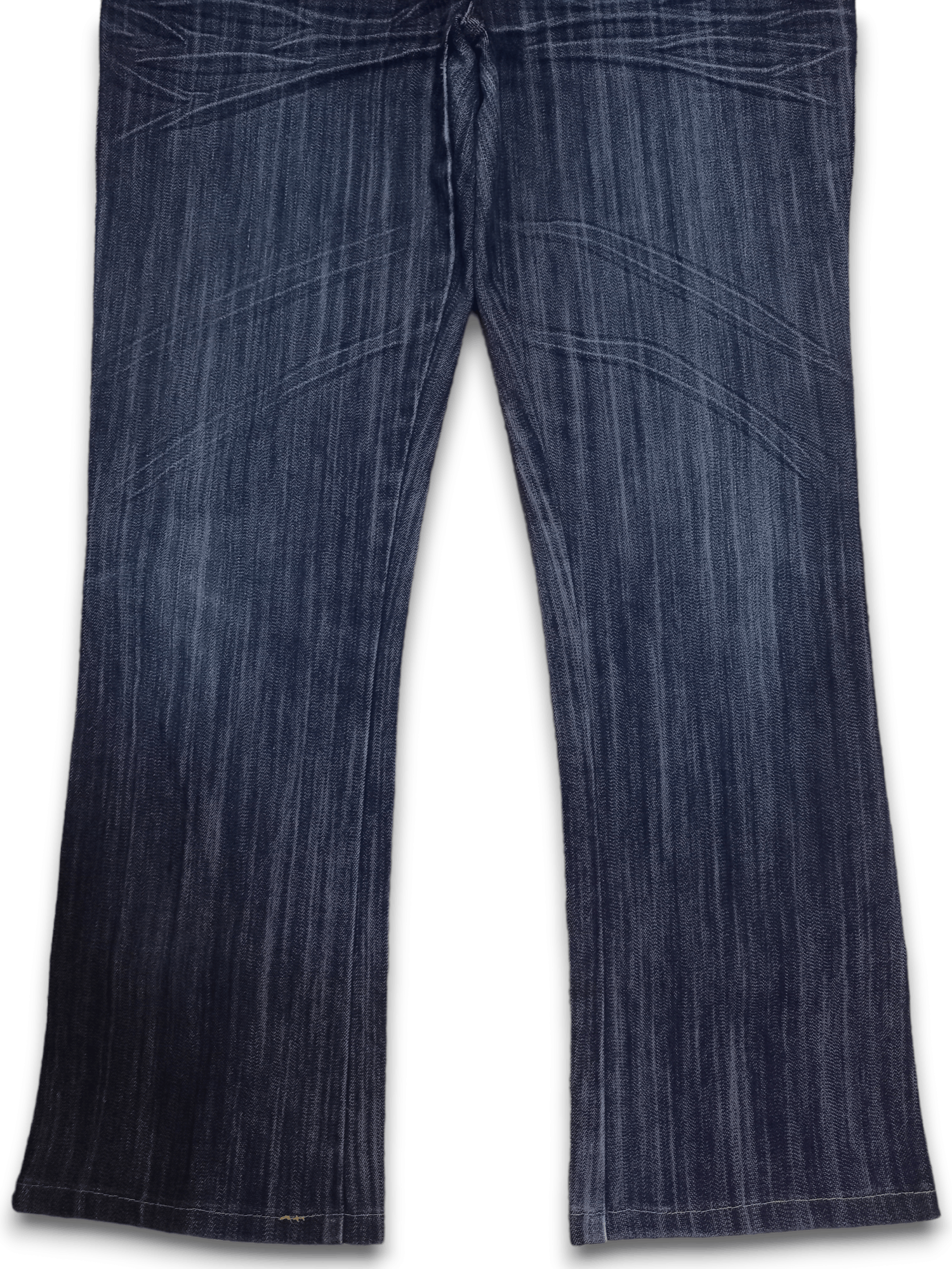 Japanese Brand Vintage Japanese Blue Wash Butterfly Embroidery Flare Jeans Size 31" - 7 Thumbnail