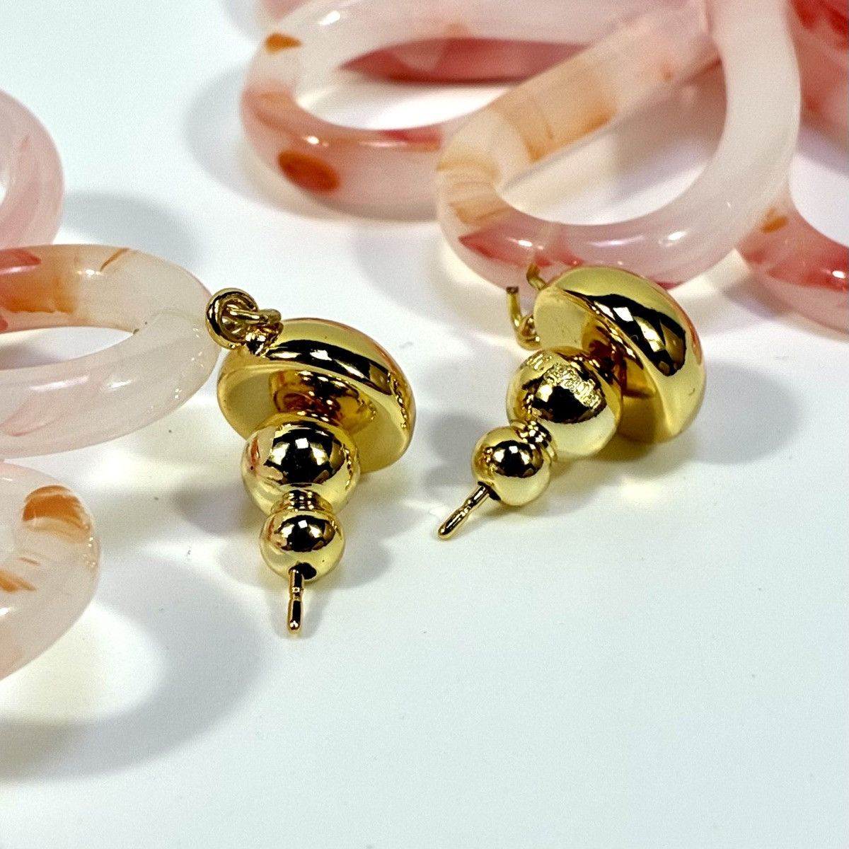 Cult Gaia Cult Gaia Acrylic Blossom Flower Azalea Earrings Pink NWT Size ONE SIZE - 12 Thumbnail