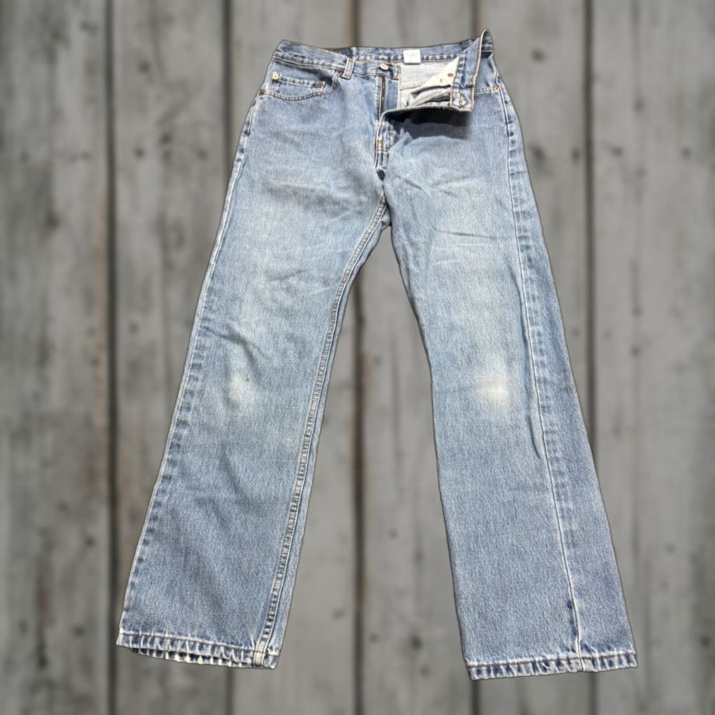 Vintage VINTAGE Levis 505 Denim Jeans Mens 36 Straight 90s Light Washed Made In USA Size US 36 / EU 52 - 1 Thumbnail