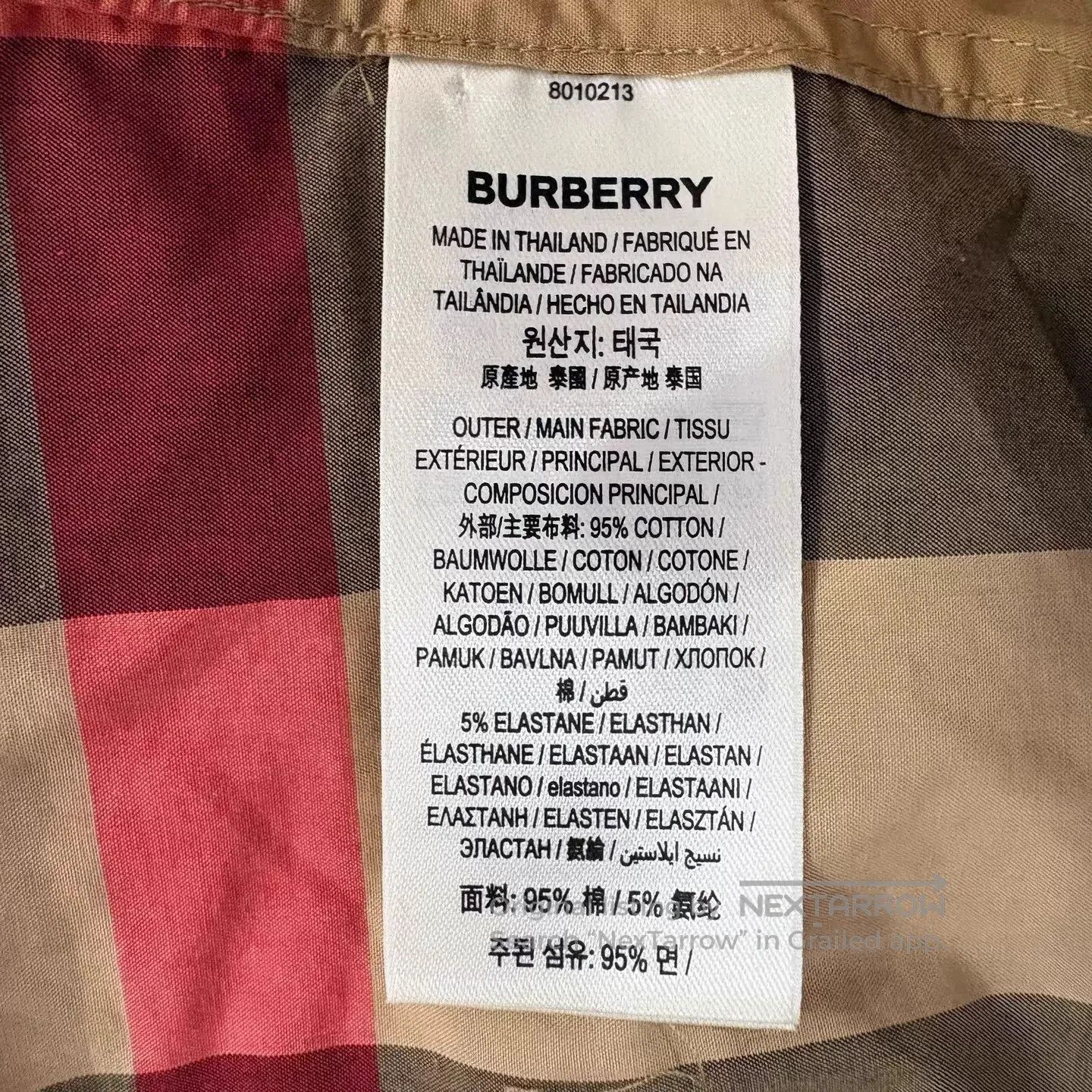 Burberry Multi Checkered Long Sleeve Button. Size US M / EU 48-50 / 2 - 5 Thumbnail
