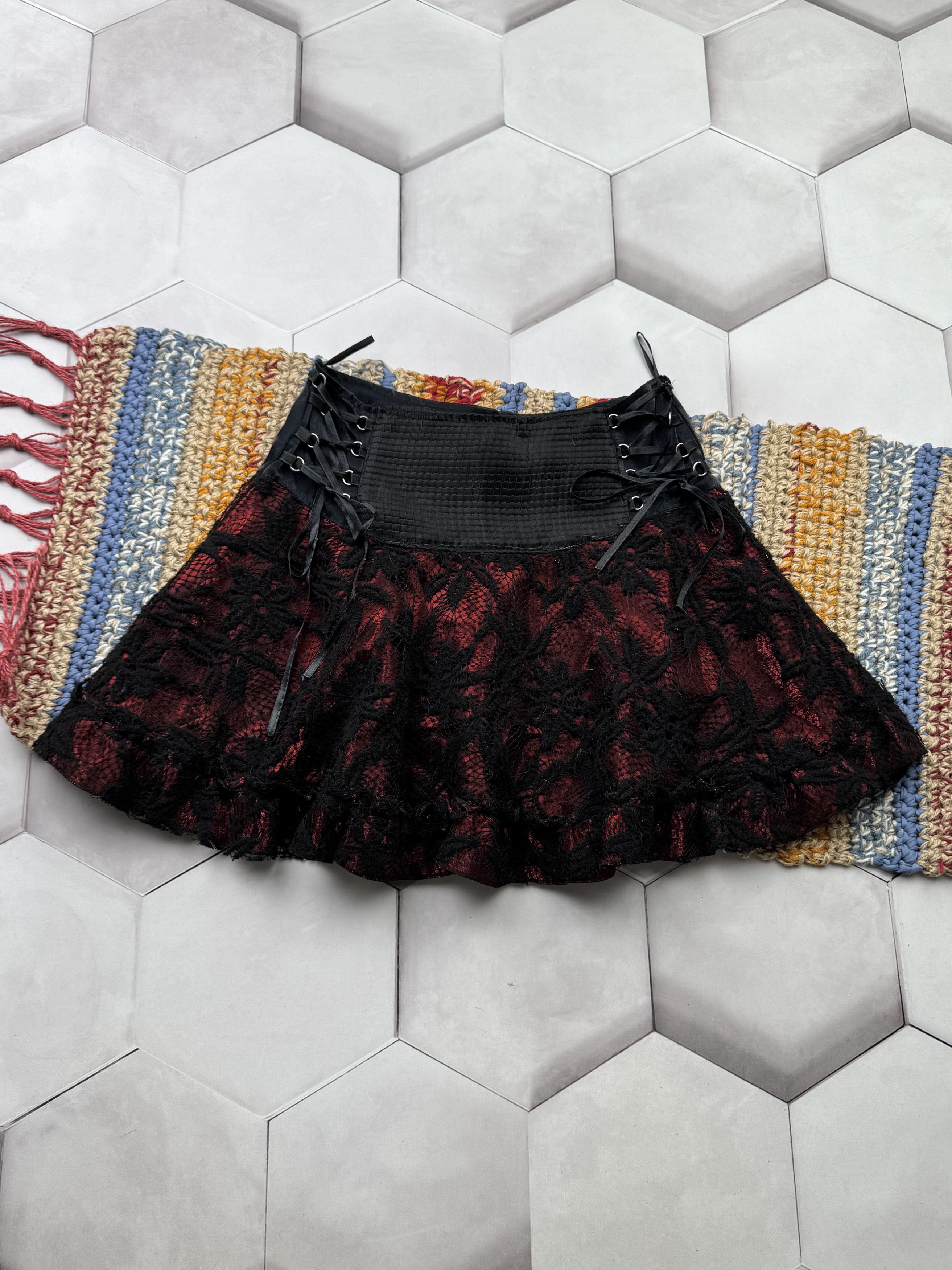 Japanese Brand Vintage Bondage Mini Skirt (E4) Size 27" / US 4 / IT 40 - 1 Thumbnail