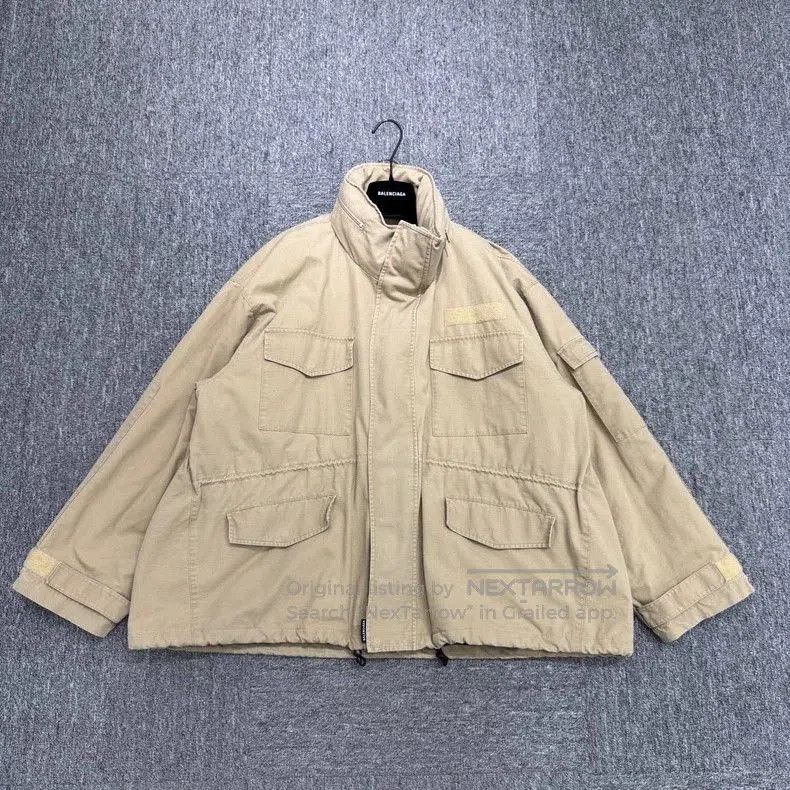 Balenciaga Balenciaga Beige Cotton Outerwear Coat. Size US S / EU 44-46 / 1 - 1 Thumbnail