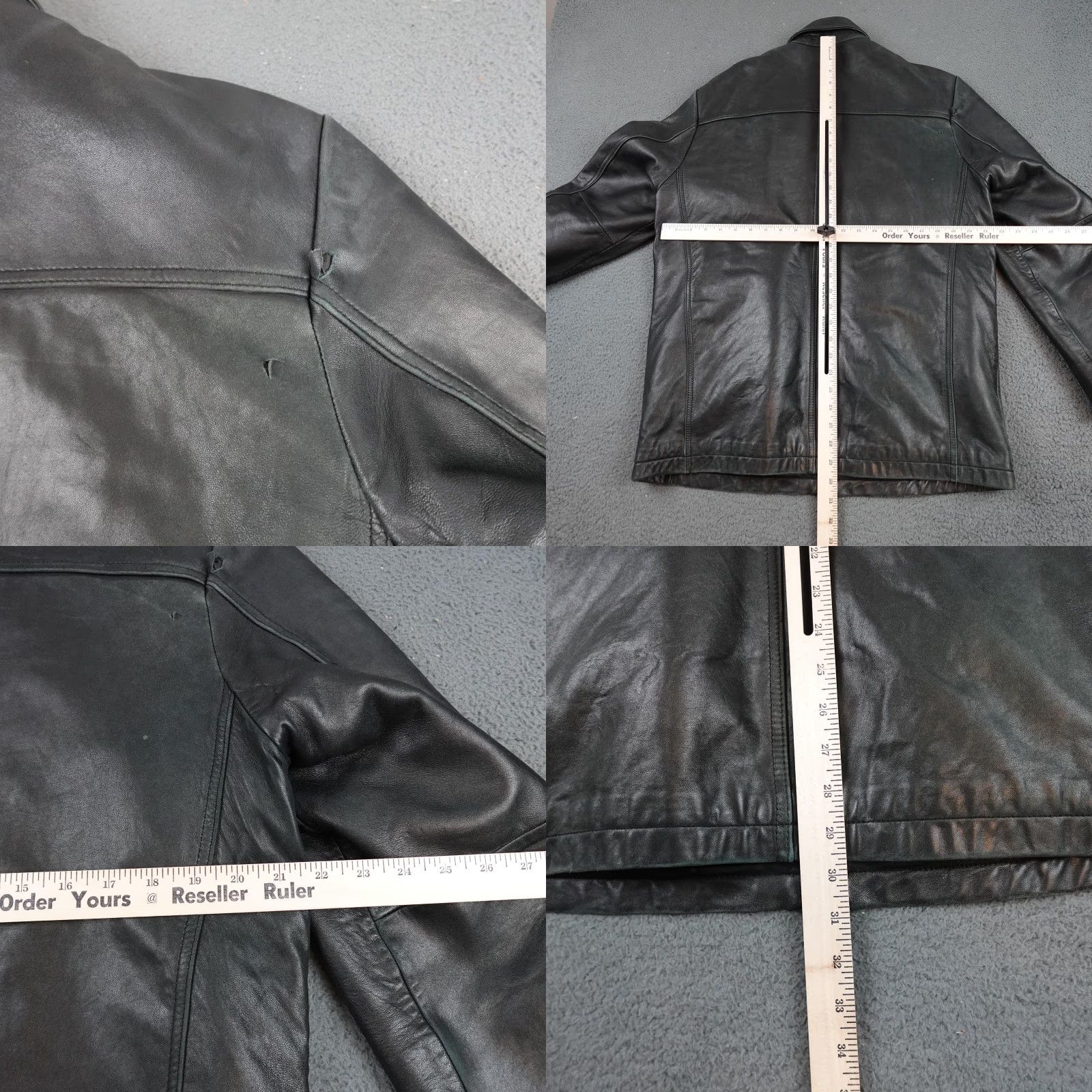 Vintage Wilsons Leather Jacket Mens Medium Black Thinsulate Overcoat Full Zip Insulated Size US M / EU 48-50 / 2 - 9 Thumbnail