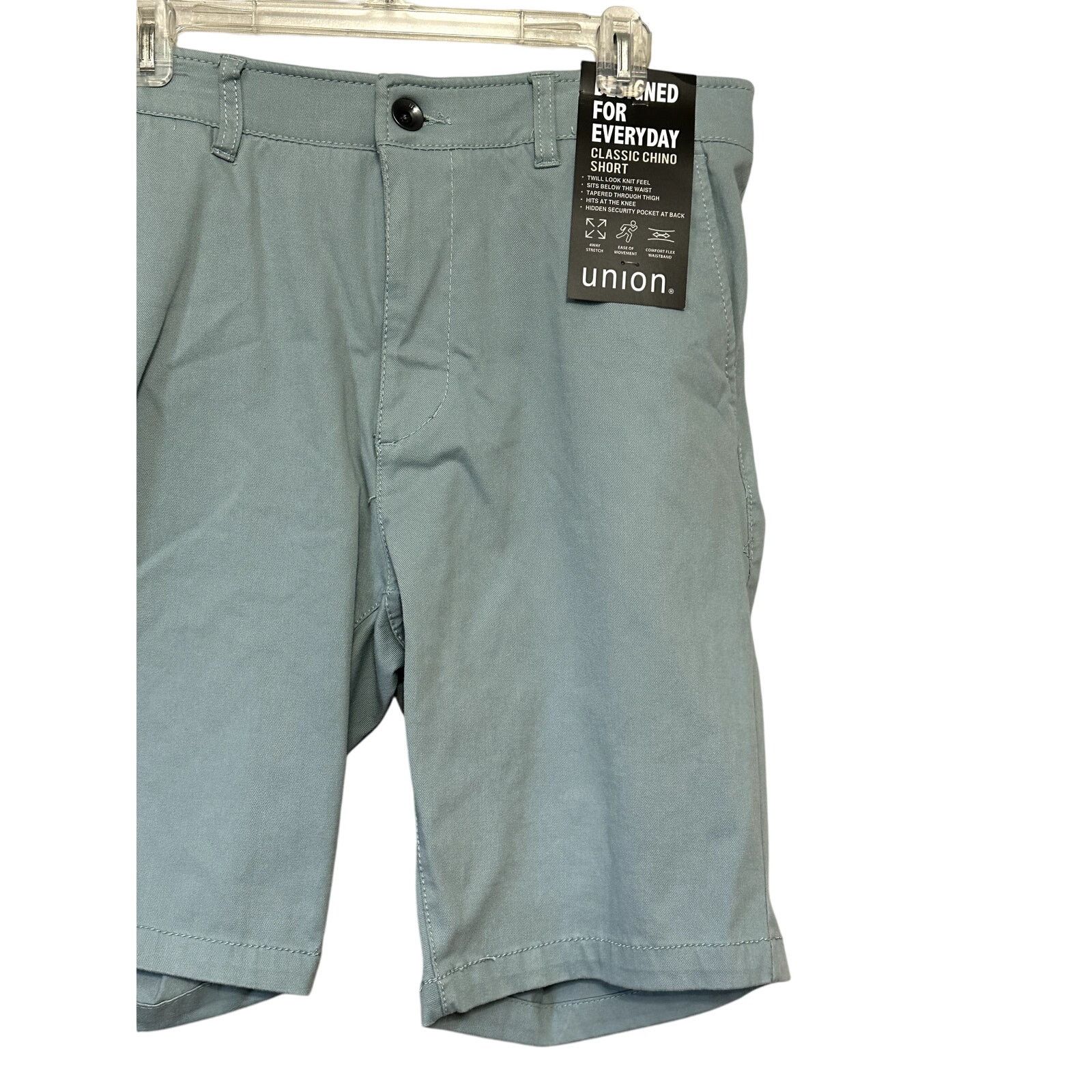 Other Union Mens Blue/Green Chino Twill Shorts Comfort Flex 30 NWT Size US 30 / EU 46 - 3 Thumbnail