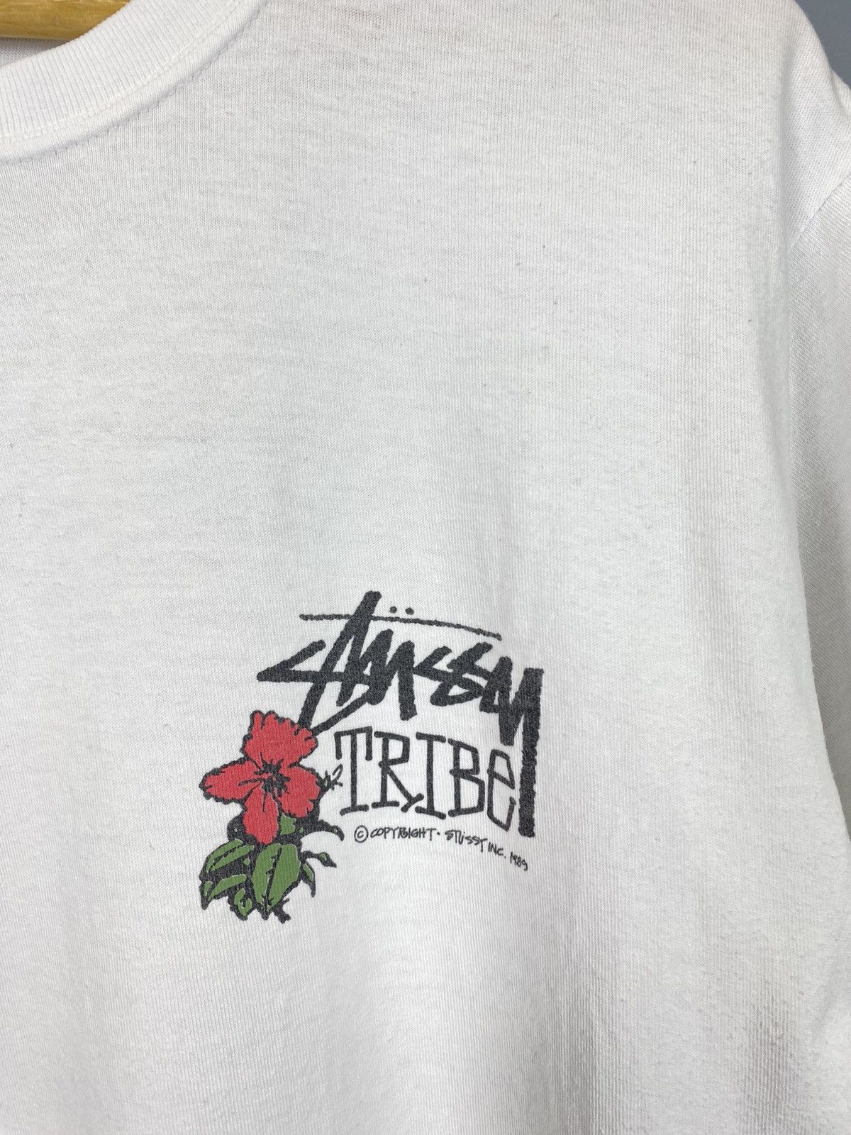 Stussy Stussy Tribe Big Logo T-Shirt Men’s Size L White Graphic Size US L / EU 52-54 / 3 - 5 Thumbnail