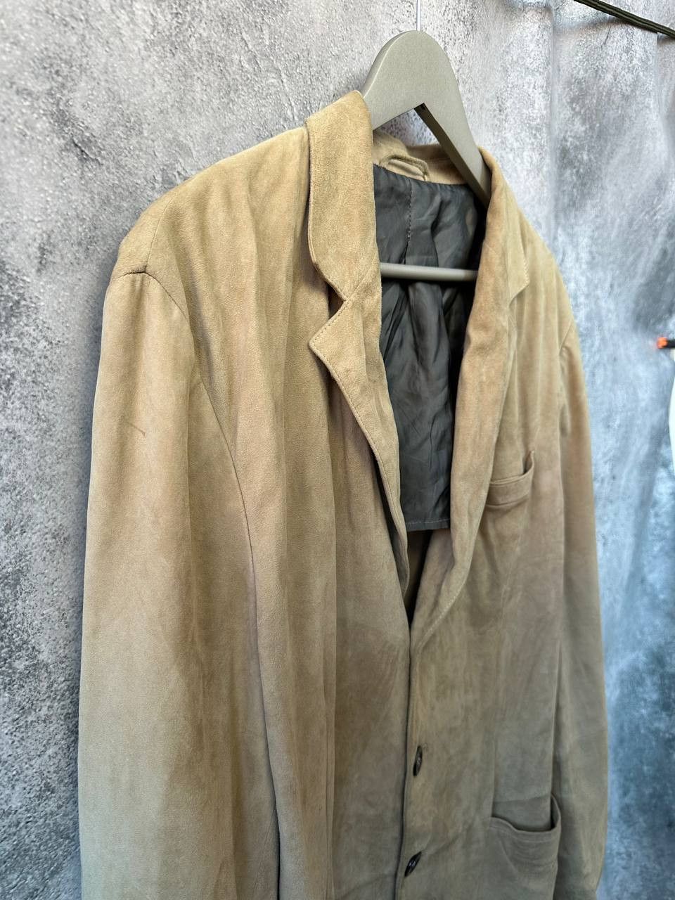 Armani Collezioni Armani Collezioni Velour Coat Vintage Single-Breasted Size XL / US 12-14 / IT 48-50 - 4 Thumbnail
