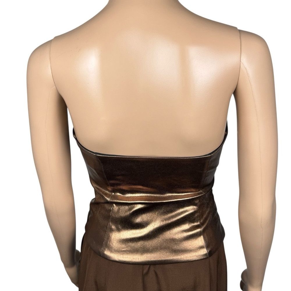 Zara NWT New Zara Metallic Strapless Bronze Top Size XS Size XS / US 0-2 / IT 36-38 - 4 Thumbnail