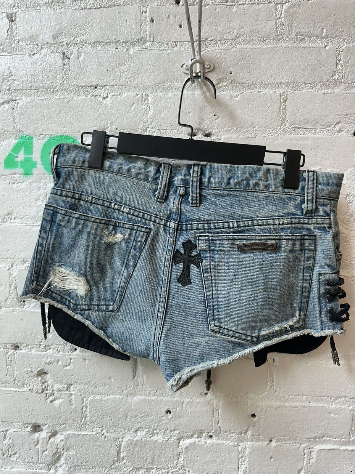 Chrome Hearts Chrome Hearts Womens Cross Patch Shorts S, M, L Size 28" / US 6 / IT 42 - 7 Thumbnail
