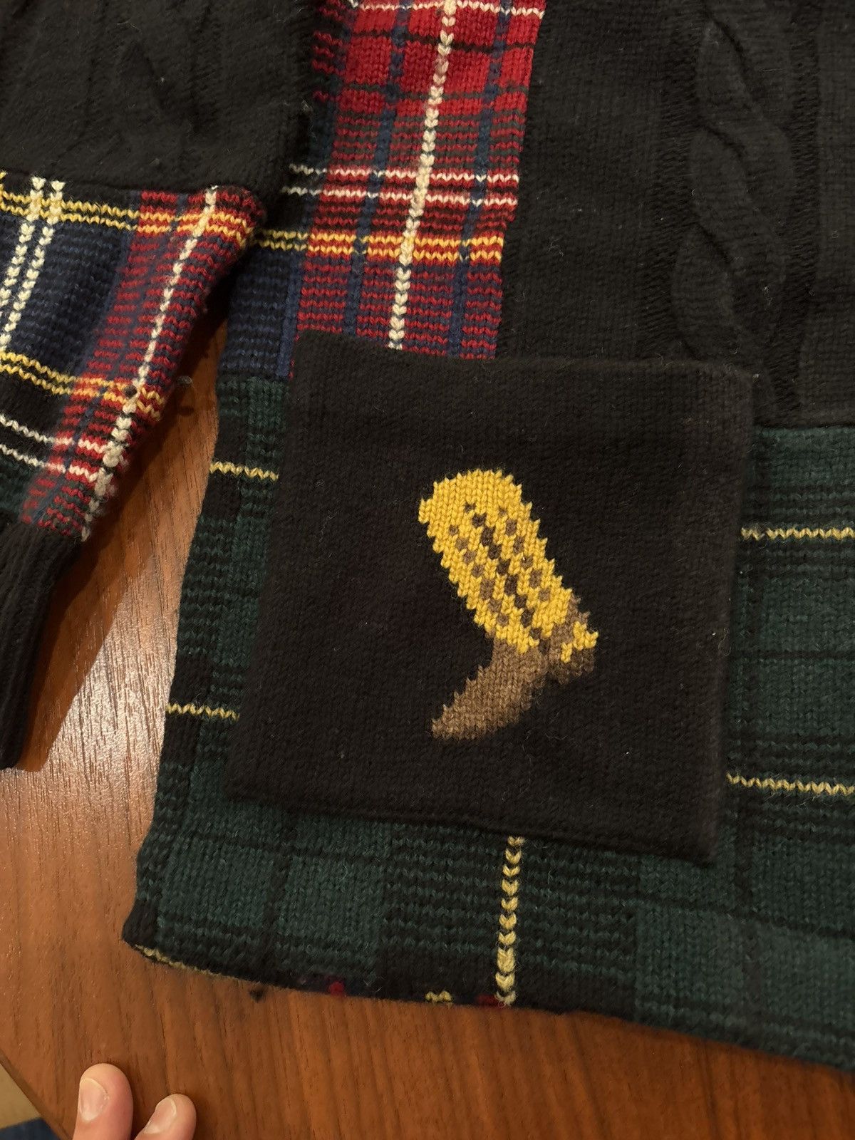 Polo Ralph Lauren POLO RALPH LAUREN PATCHWORK CARDIGAN SMALL Size US S / EU 44-46 / 1 - 5 Thumbnail