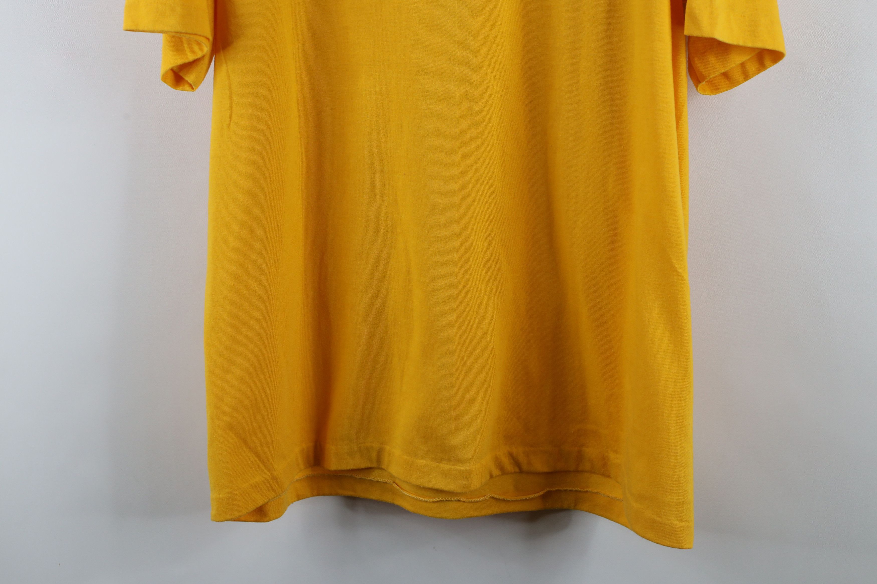 Vintage Vintage 90s Streetwear Blank Short Sleeve Henley T-Shirt Size US L / EU 52-54 / 3 - 9 Thumbnail