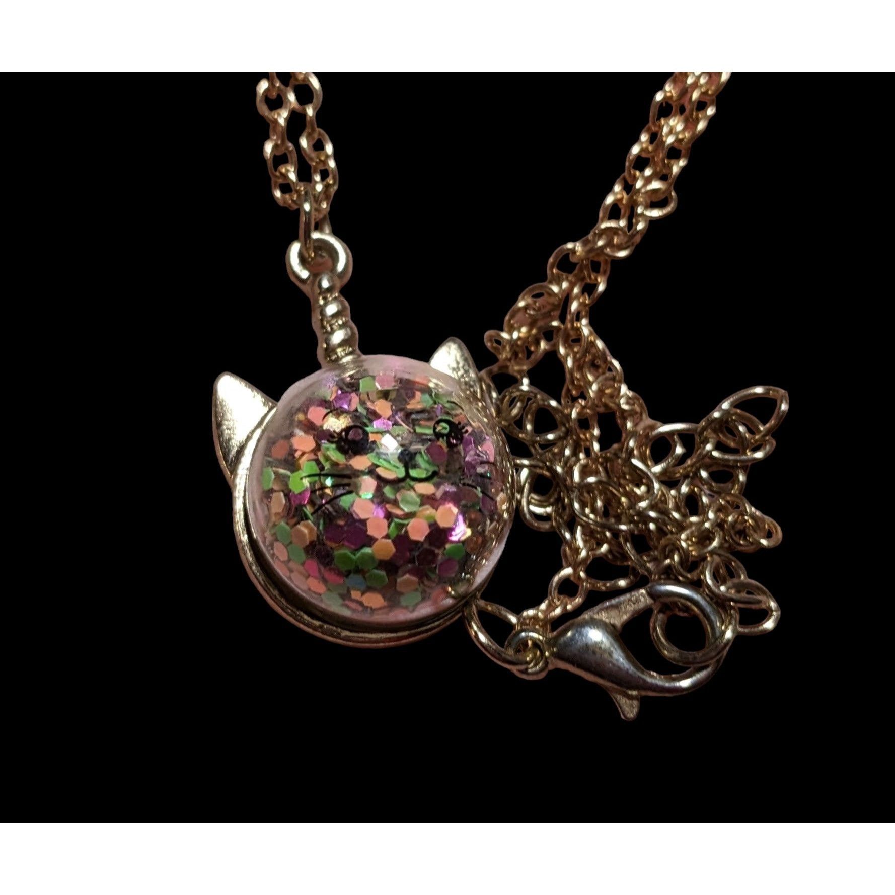 Other Rainbow Glitter Caticorn Necklace Size ONE SIZE - 1 Thumbnail