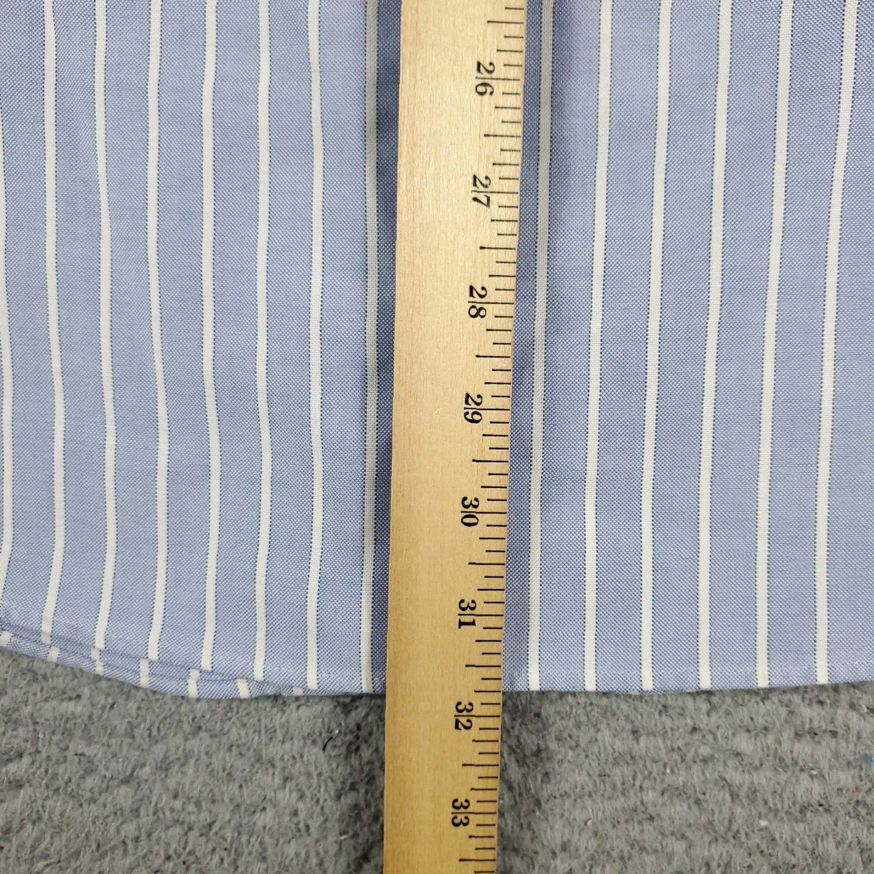 Brooks Brothers VINTAGE Brooks Brothers Shirt Men's Large Blue Striped Casual Button Up Long Sleeve Size US L / EU 52-54 / 3 - 7 Thumbnail