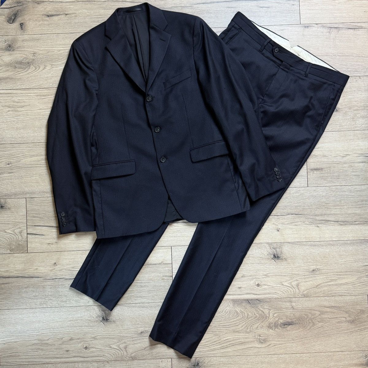 Acne Studios Acne Studios J Dot AW13 Suit Blazer + Pants Wool Navy Size 46R - 1 Thumbnail