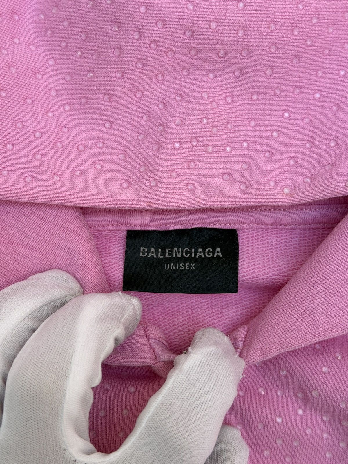 Balenciaga Balenciaga All Over Rhinestone Pink Zip Up Hoodie Size US S / EU 44-46 / 1 - 10 Thumbnail