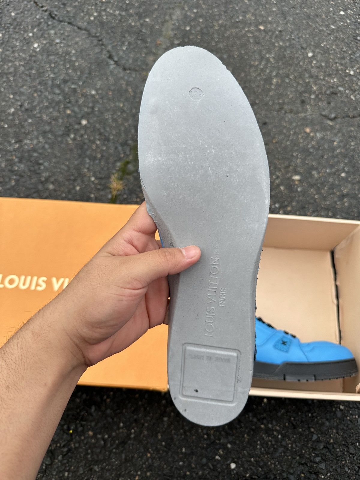 Louis Vuitton Louis Vuitton trainer black/Blue Size US 13 / EU 46 - 17 Thumbnail