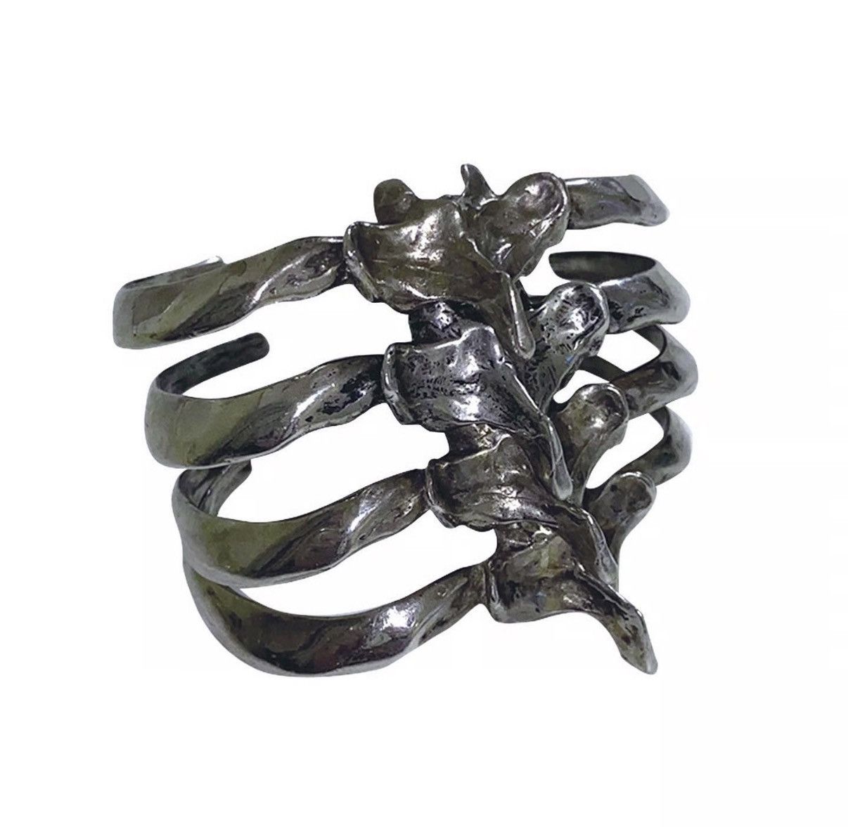 Japanese Brand MANSON'S RIB BONE SKELTON BANGLE SILVER 925 BRACELET OPIUM Size ONE SIZE - 1 Thumbnail
