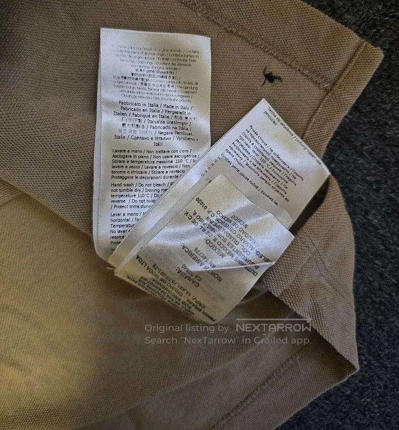 Fendi Fendi Beige Short Sleeve Polo Shirt. Size US XL / EU 56 / 4 - 7 Thumbnail