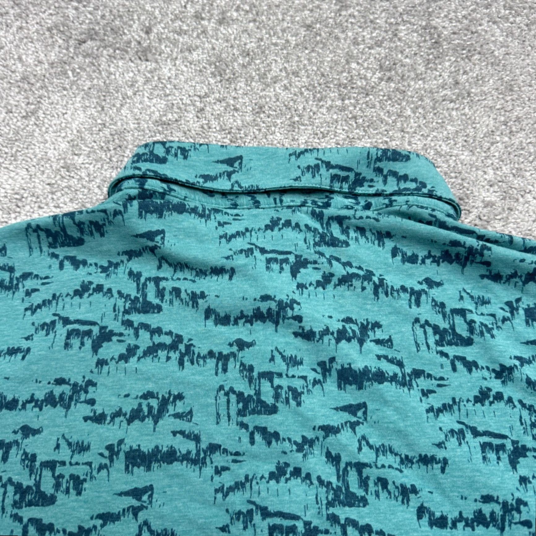 Tommy Bahama Adidas Polo Shirt Men Large Blue Short Sleeve Golf Abstract Pattern 2XL Regular Fit Sports Shirt Shirt Polo Size US XXL / EU 58 / 5 - 4 Thumbnail