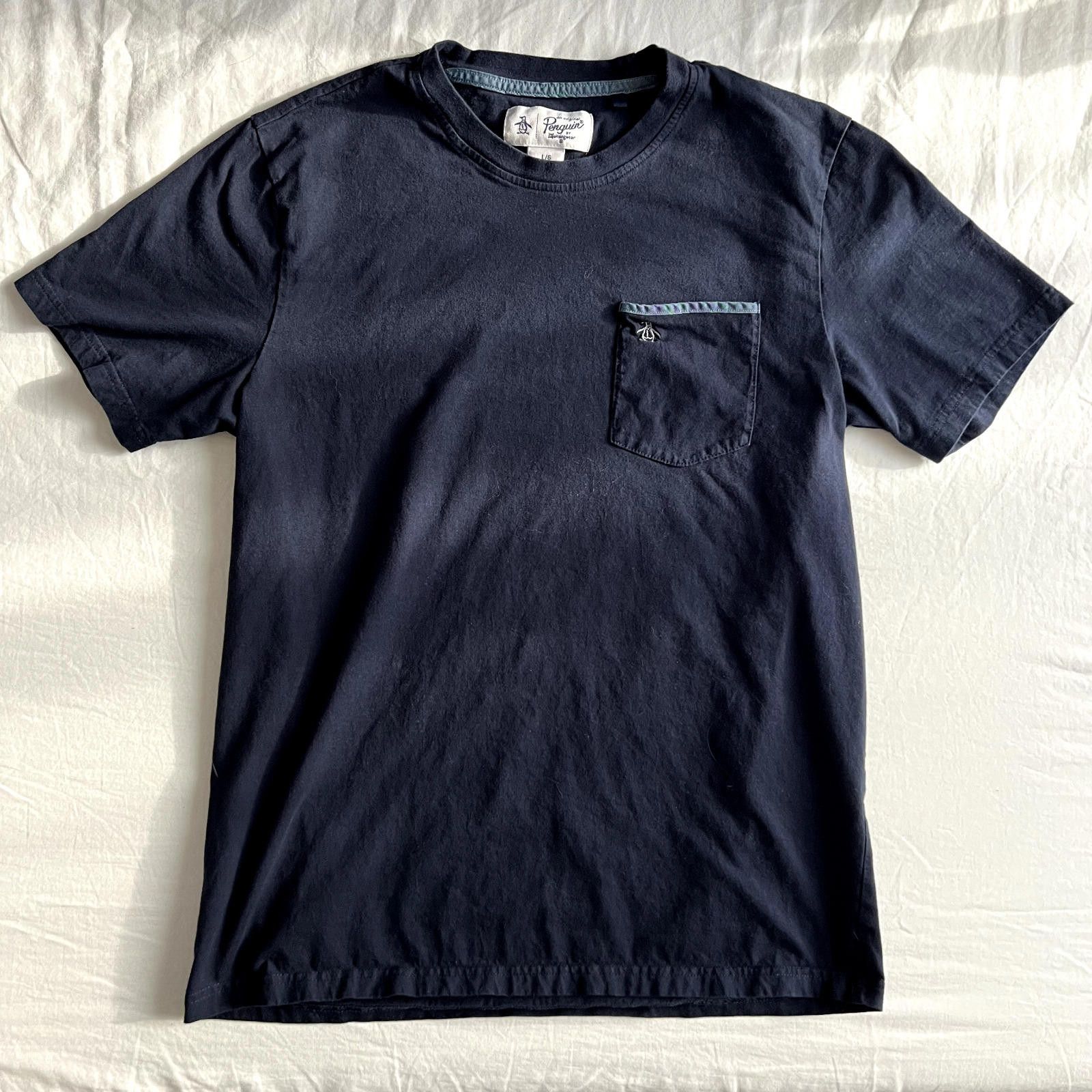 Original Penguin Original Penguin T-Shirt Navy Pocket Logo Mens Sz L Size US L / EU 52-54 / 3 - 1 Thumbnail