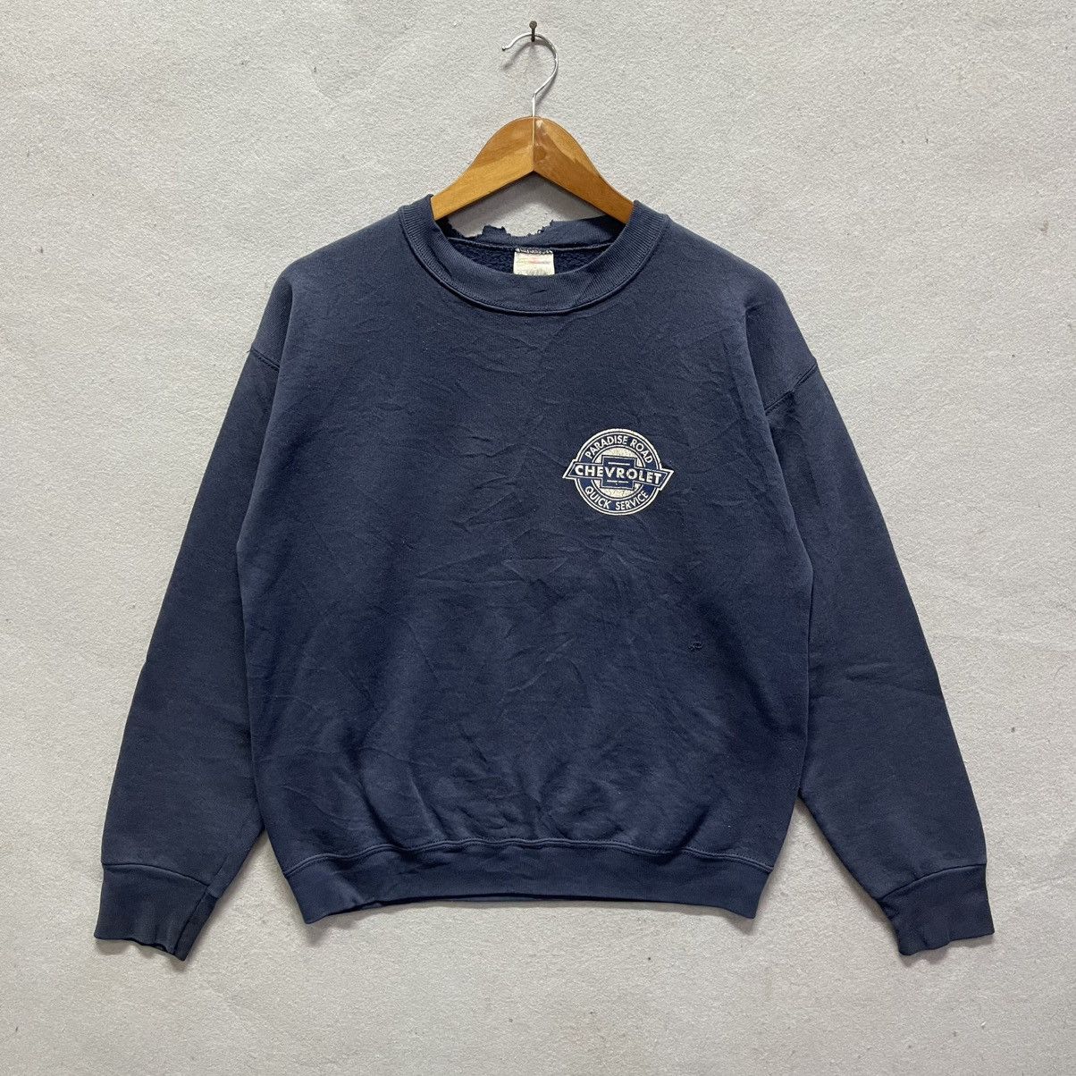 Fruit Of The Loom Vintage Chevrolet “Paradise Road Quick Service” Sweatshirt Size US M / EU 48-50 / 2 - 1 Thumbnail