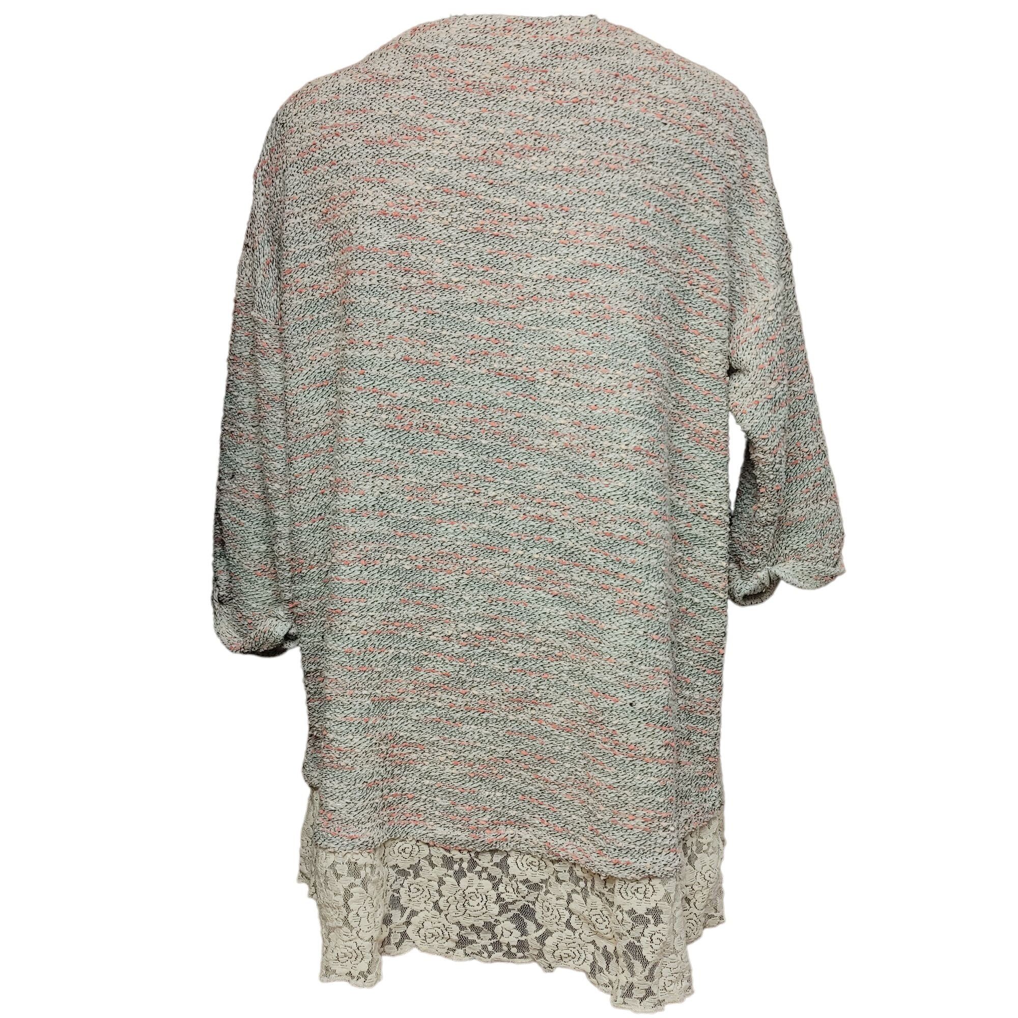 Other Style & Co. Women's Quarter Sleeve Gray Wool Top Large Size L / US 10 / IT 46 - 2 Thumbnail