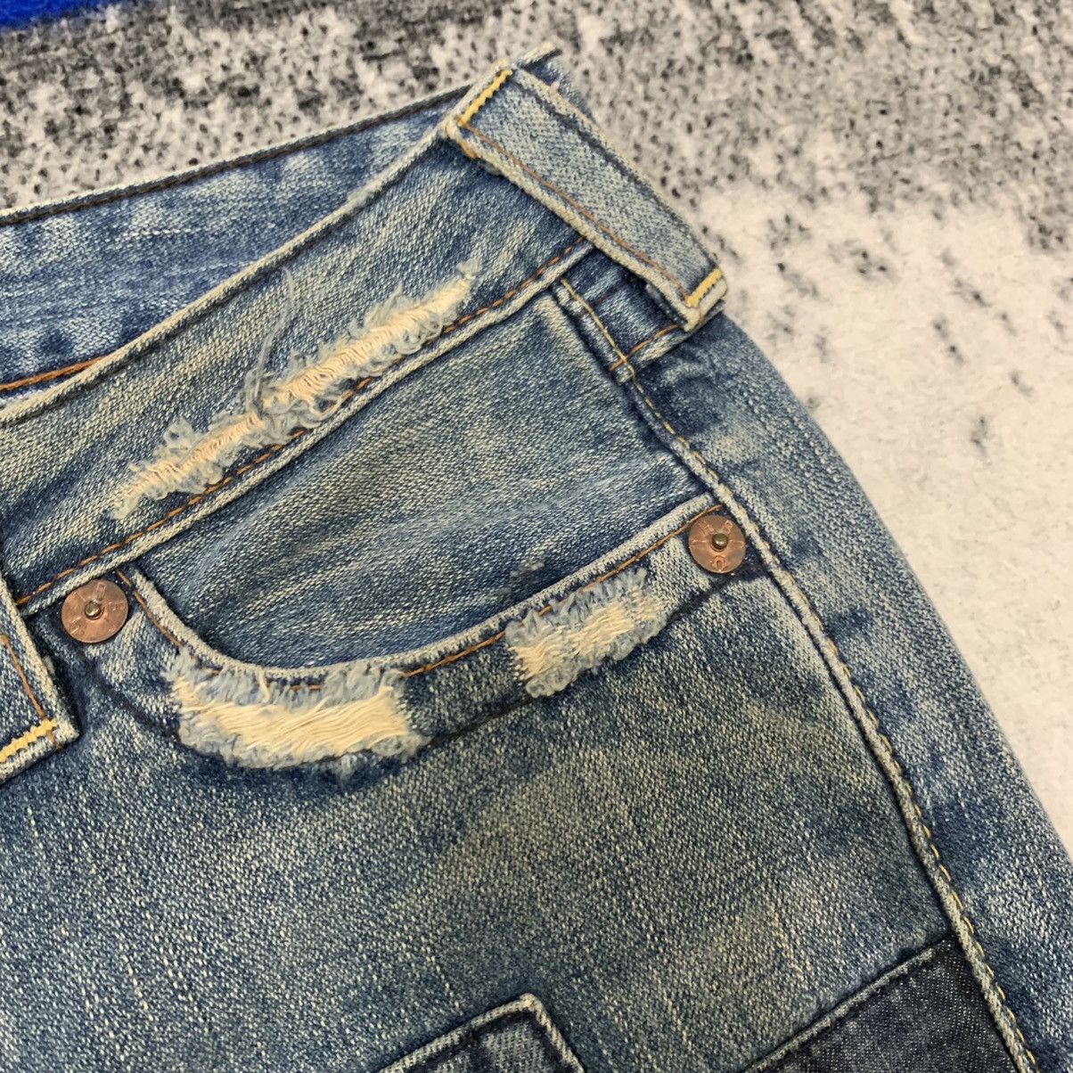 True Religion True Religion Section Joey Patch Distressed Bootcut Jeans Size 27" / US 4 / IT 40 - 6 Thumbnail