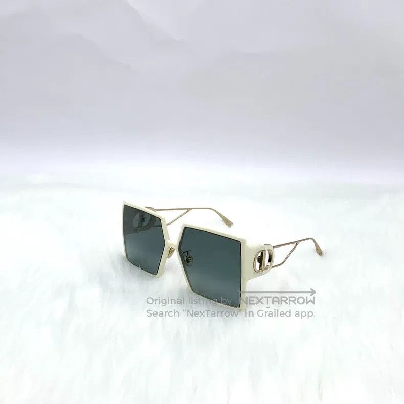 Dior Dior White gradient lenses square frame sunglasses Size ONE SIZE - 3 Thumbnail