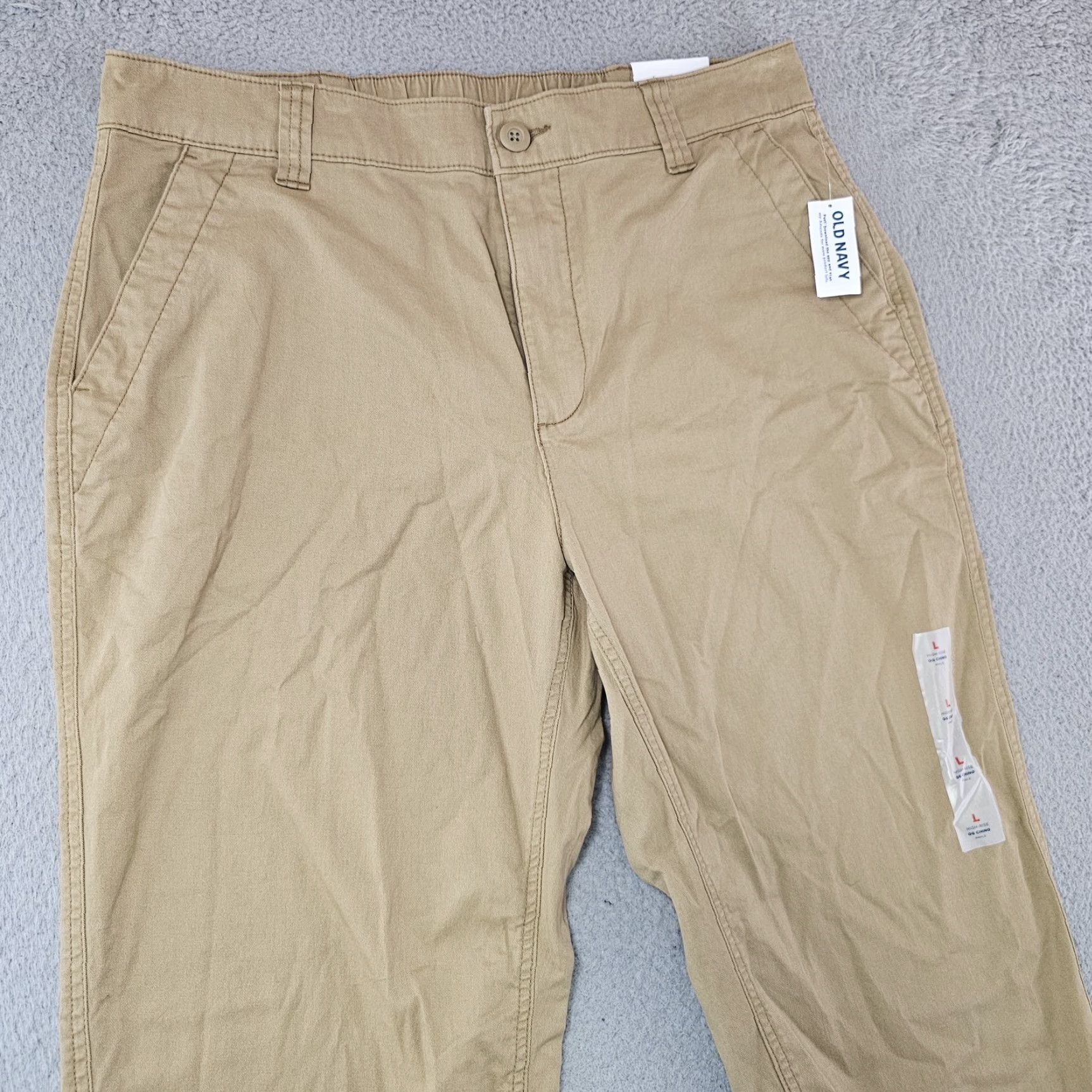Old Navy Old Navy Pants Womens Large Khaki High Rise OG Chino Ankle Stretch Casual New Size 36" / US 14 / IT 50 - 2 Thumbnail