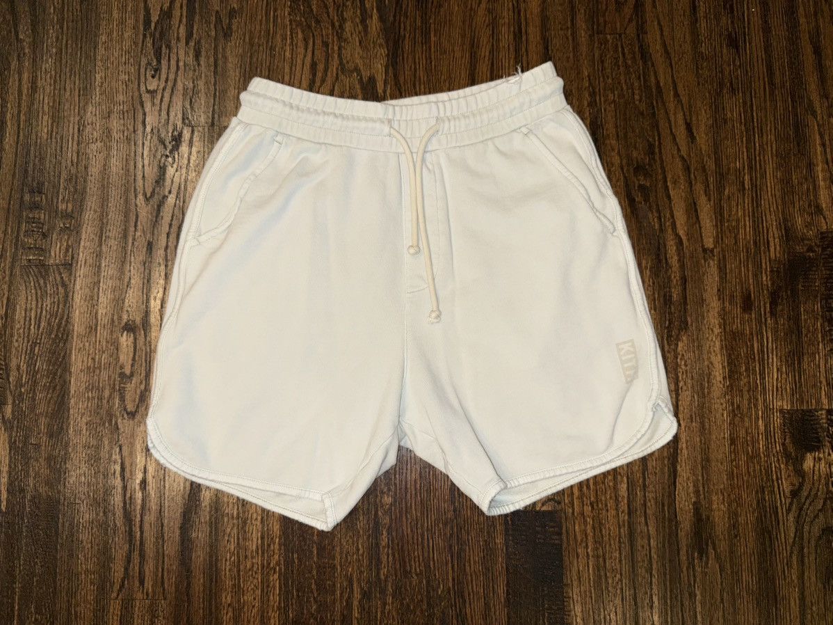 KITH Jordan Shorts 6" French Terry Beige Sweat Shorts Sz XS