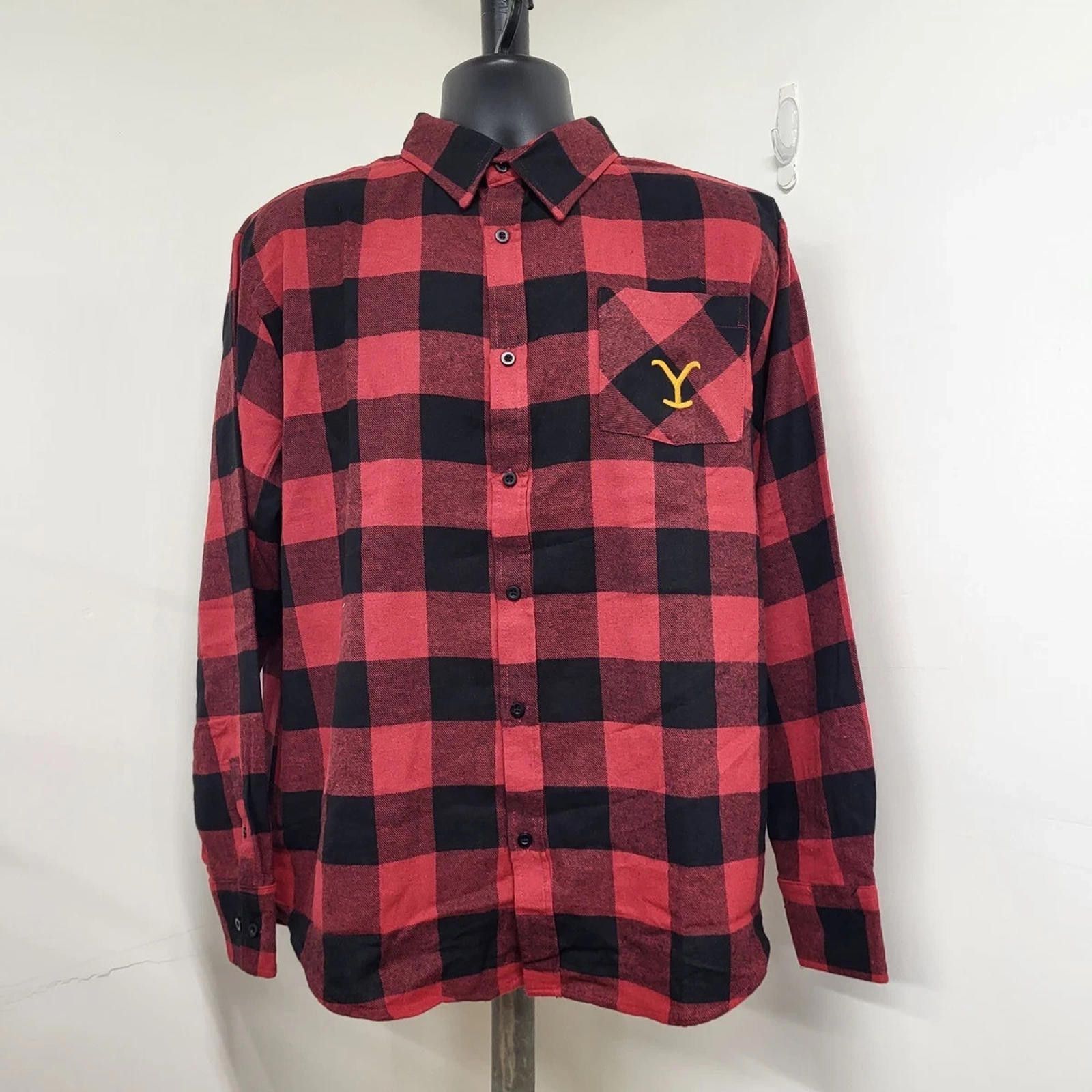 Other Yellowstone Flannel Shirt Men's SzXL Red& Black Dutton Ranch Size US XL / EU 56 / 4 - 1 Thumbnail