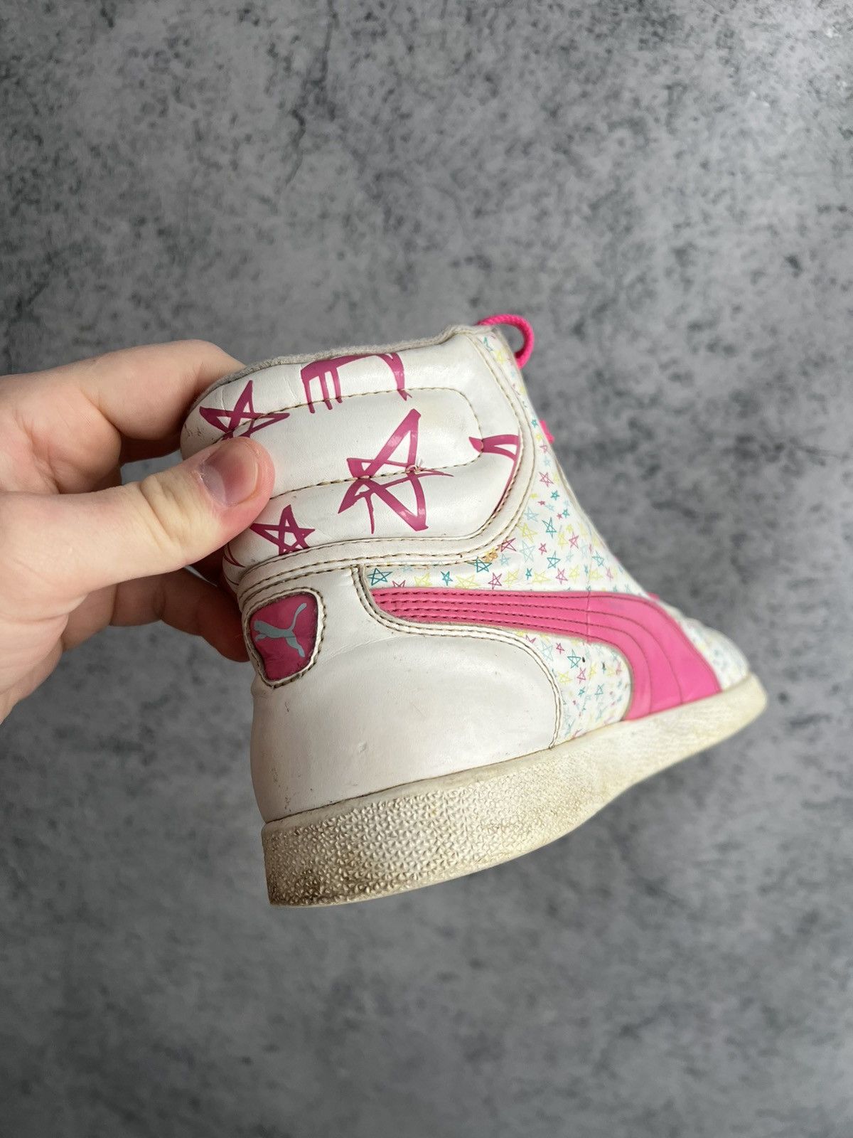 Puma Vintage Puma High Top Sneakers Y2K Style 2000s Hype Size US 10 / IT 40 - 15 Thumbnail
