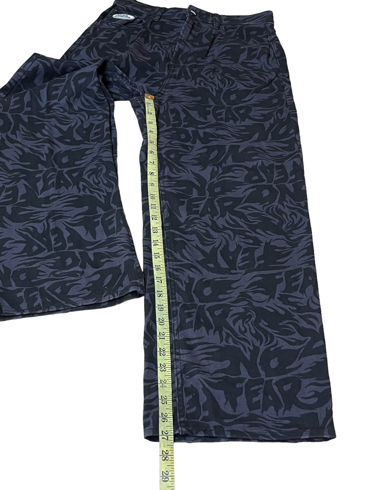 No Fear SKATEGANG NO FEAR x H&M FULLPRINT LOGO BAGGY PANT Size US 29 - 17 Thumbnail