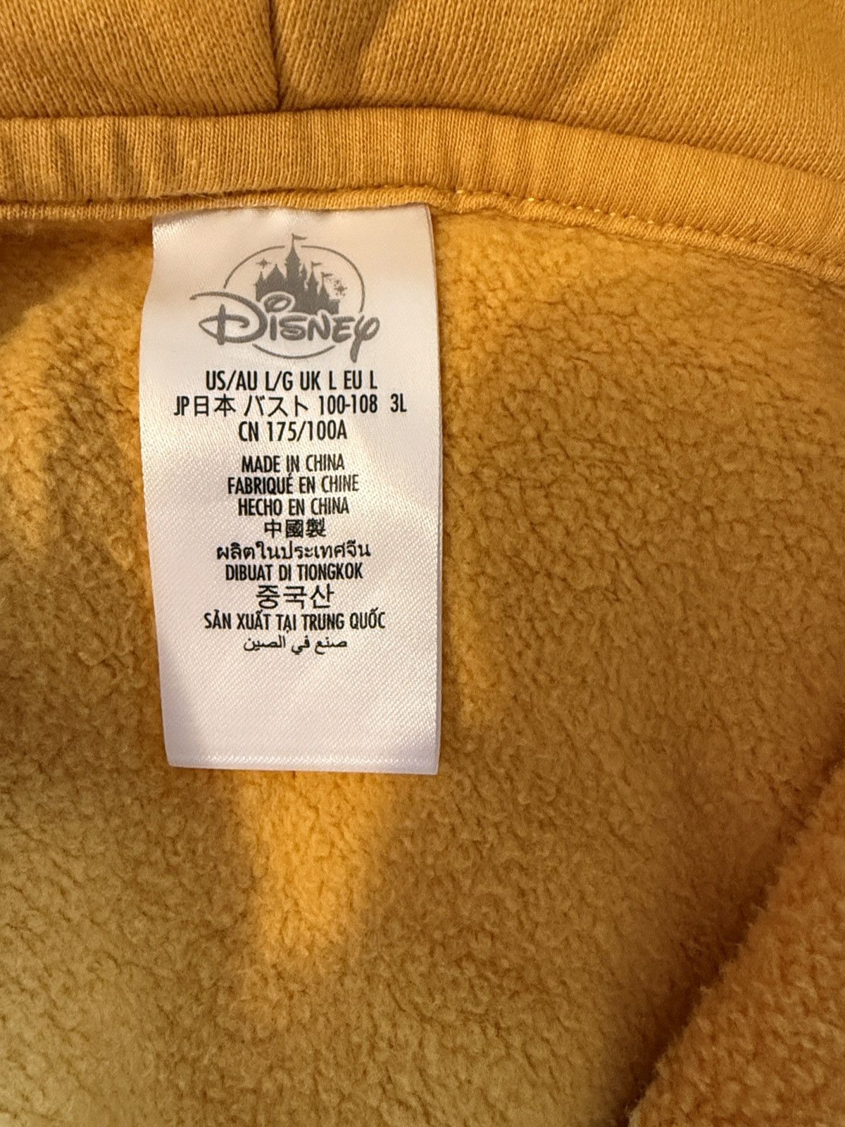 Disney Disney mustard yellow hoodie Size L / US 10 / IT 46 - 4 Thumbnail