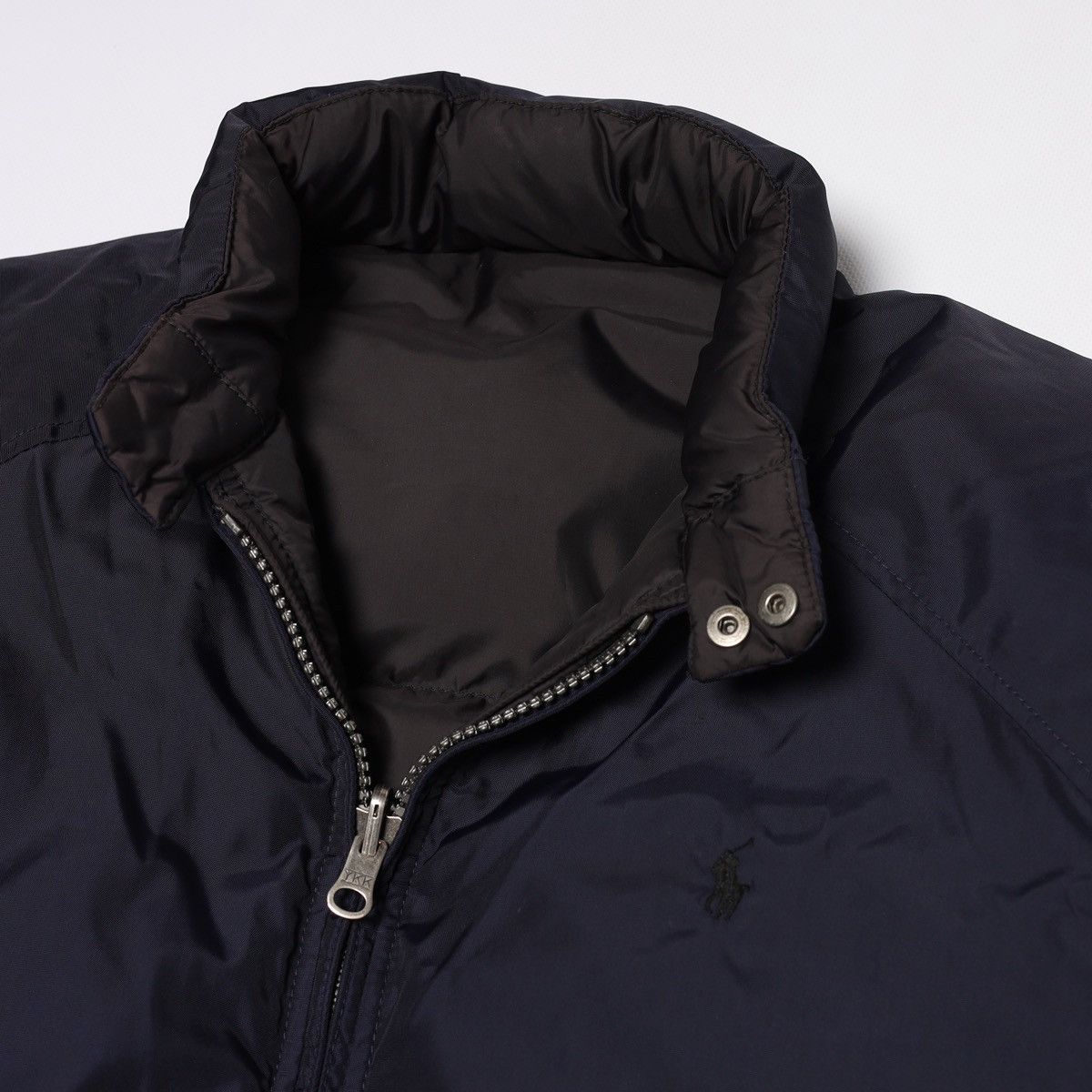 Polo Ralph Lauren Polo Ralph Lauren Reversible Nylon Bomber Down Jacket Navy Size US L / EU 52-54 / 3 - 10 Thumbnail