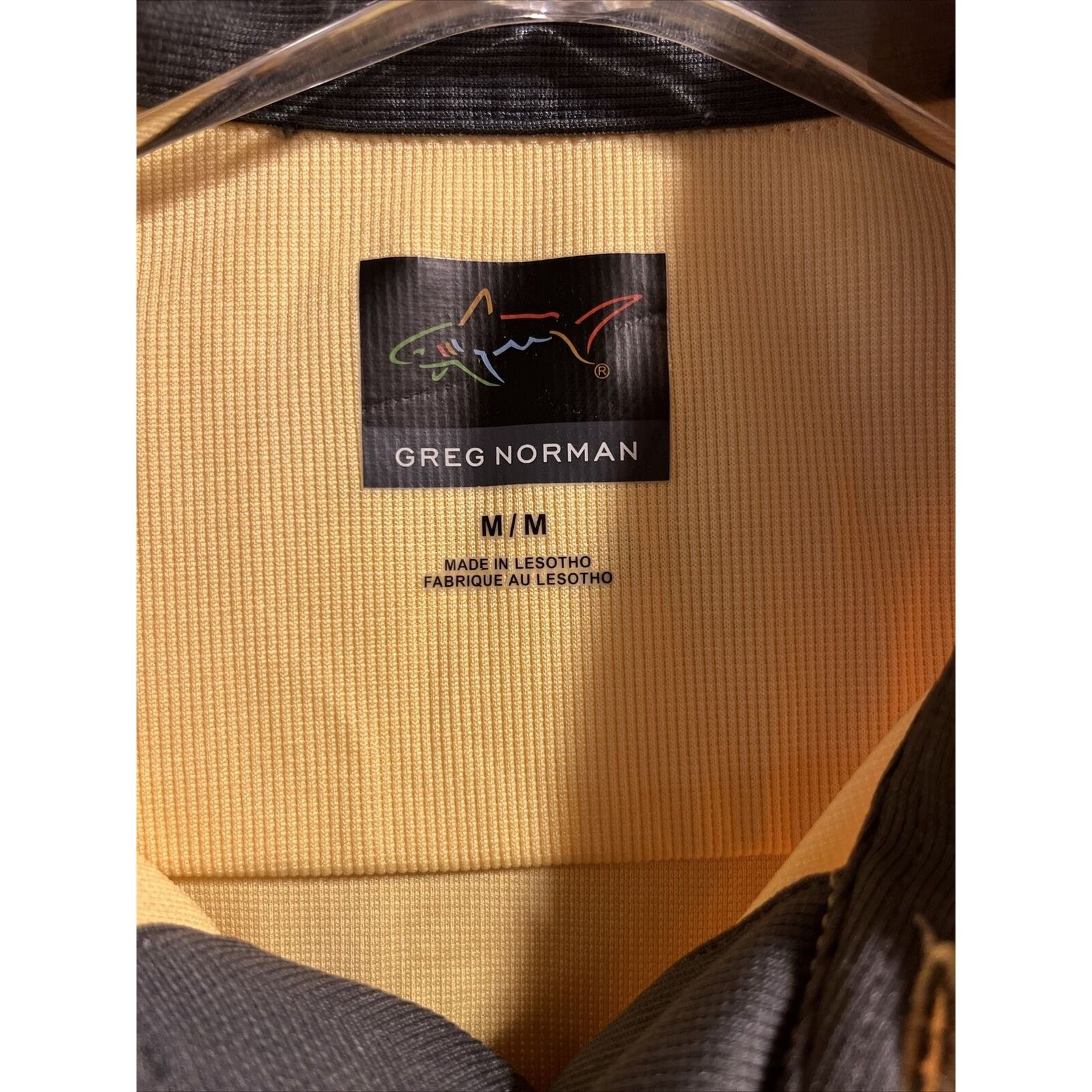 Greg Norman Greg Norman Men’s M Yellow SS 1/4 Button Polyester Golf Polo Size US M / EU 48-50 / 2 - 2 Thumbnail