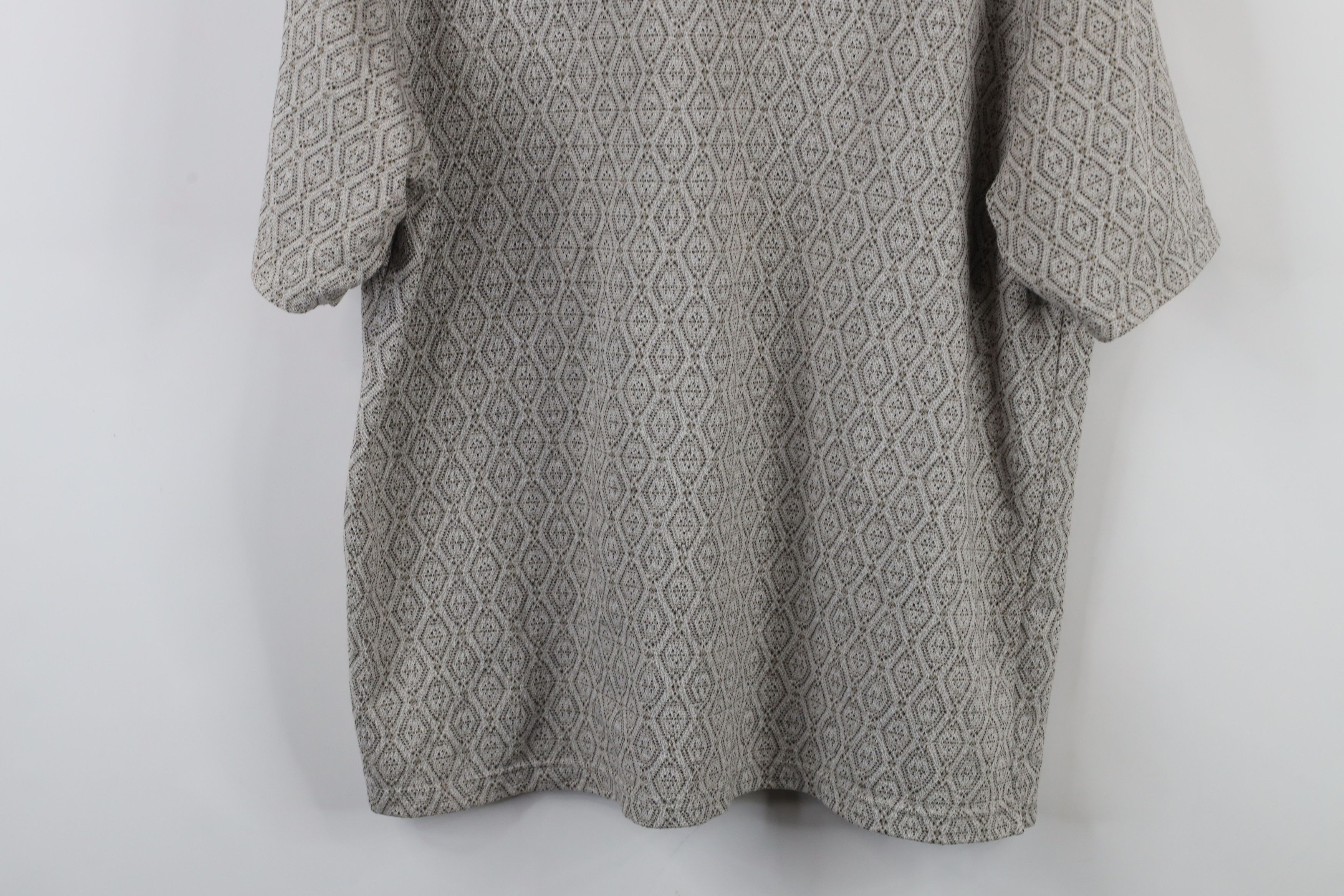 Vintage Vintage 90s Streetwear Knit Collared Polo Shirt Beige Size US L / EU 52-54 / 3 - 10 Thumbnail