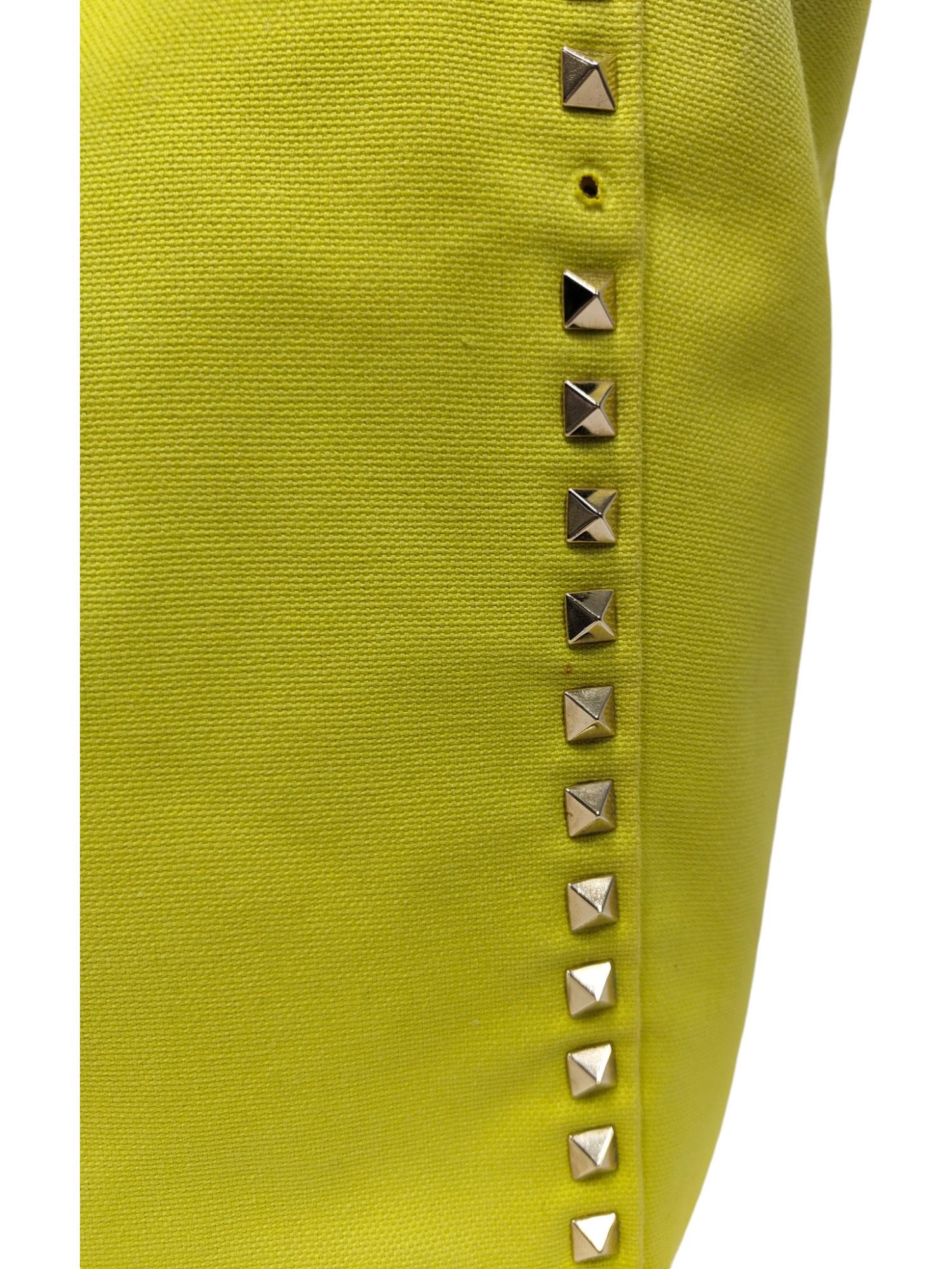 Valentino Yellow And Pink Rockstud Reversible Canvas Tote Bag Size ONE SIZE - 10 Thumbnail