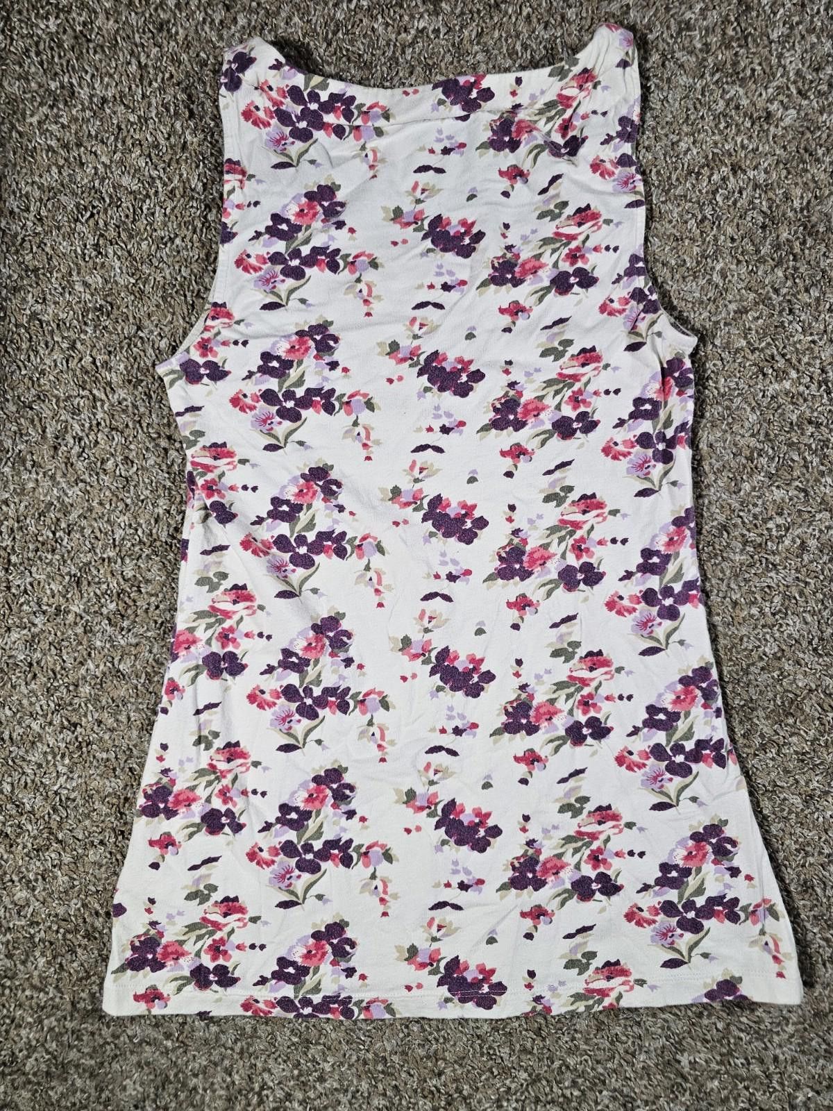 Express Express White Floral Tank Top Small Size S / US 4 / IT 40 - 5 Thumbnail