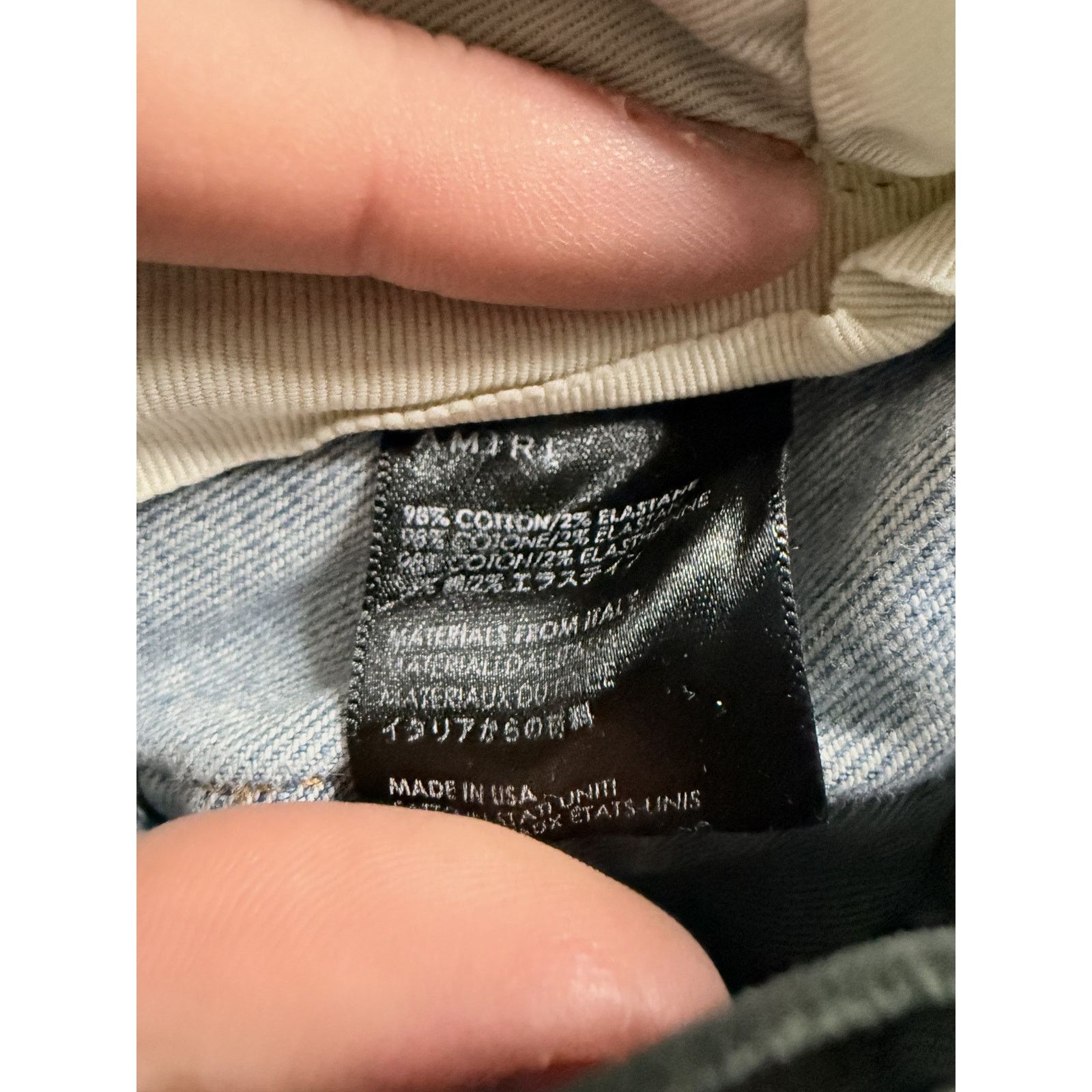 Amiri Amiri Jeans Light Wash Splatter Swarovski Patch Used 26 Size US 26 / EU 42 - 5 Thumbnail