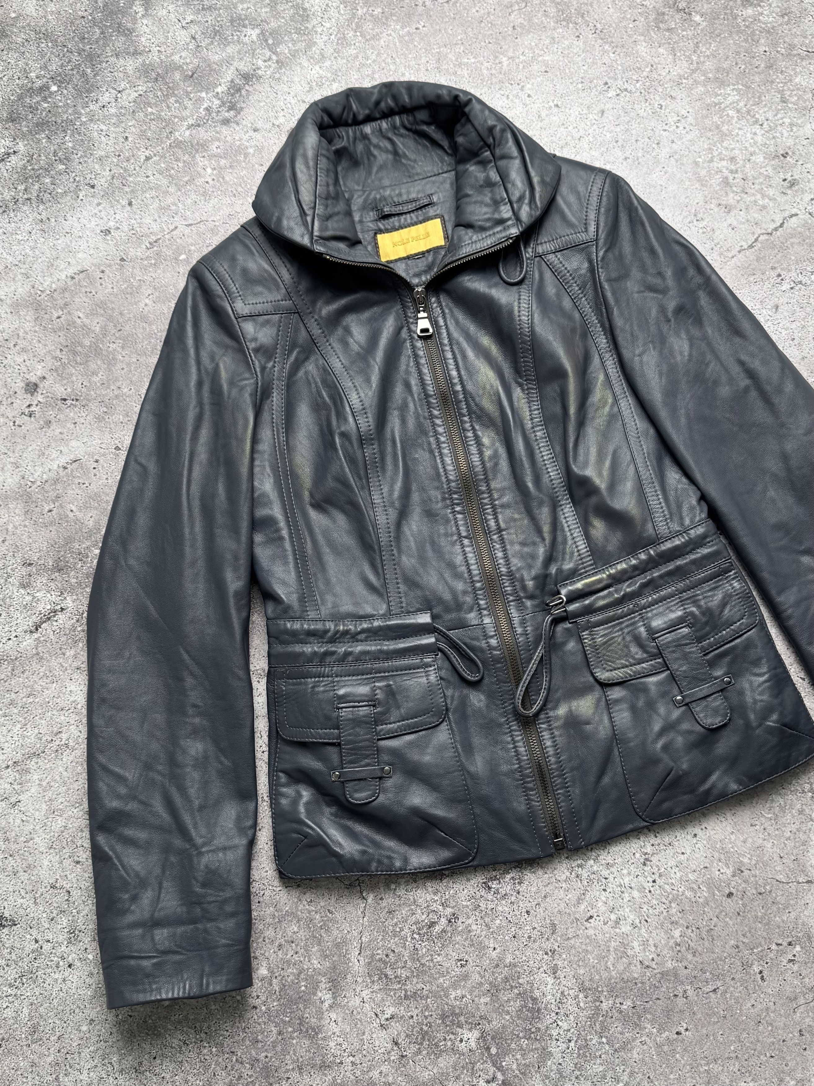 Vintage Vintage Cropped Leather Jacket C2(V485) Size S / US 4 / IT 40 - 2 Thumbnail