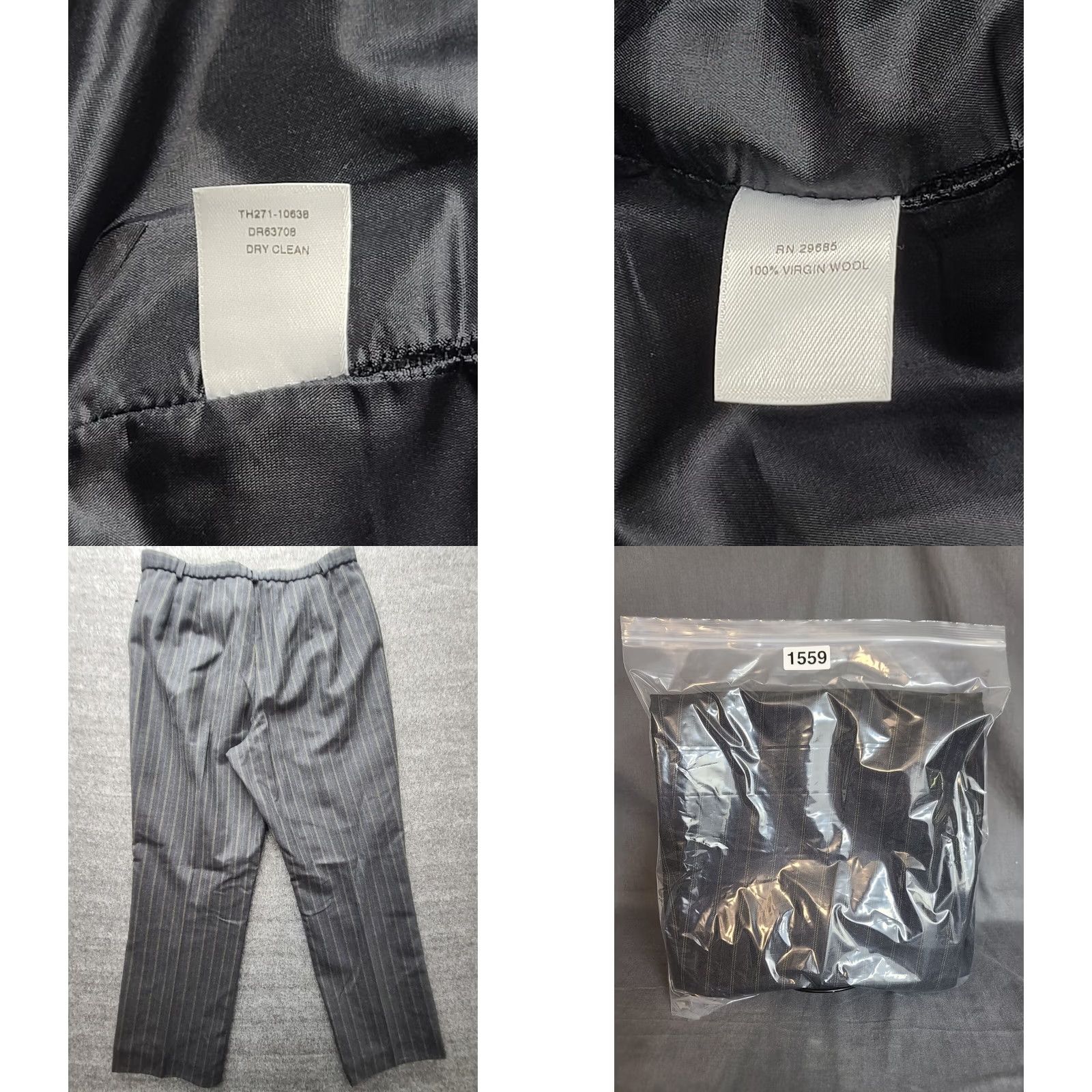 Pendleton VINTAGE Pendleton Pants Womens 12 Straight Leg Virgin Wool Pleated Trouser Black 29in Inseam 80s 90s USA Mens Womens Girls Size 34" / US 12 / IT 48 - 8 Thumbnail