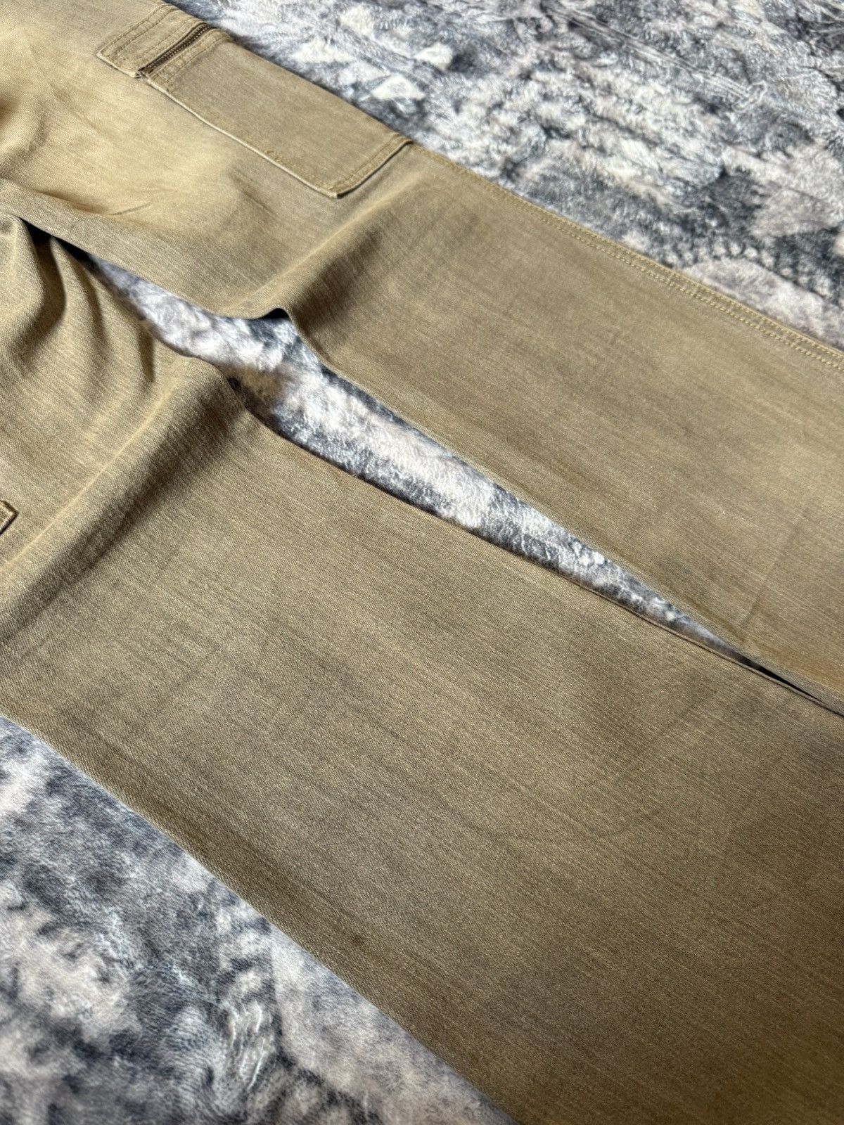 Japanese Brand Daily Topics Smokey Mud Gray Wash Flared Cargo Denim Pants Size US 28 / EU 44 - 16 Thumbnail