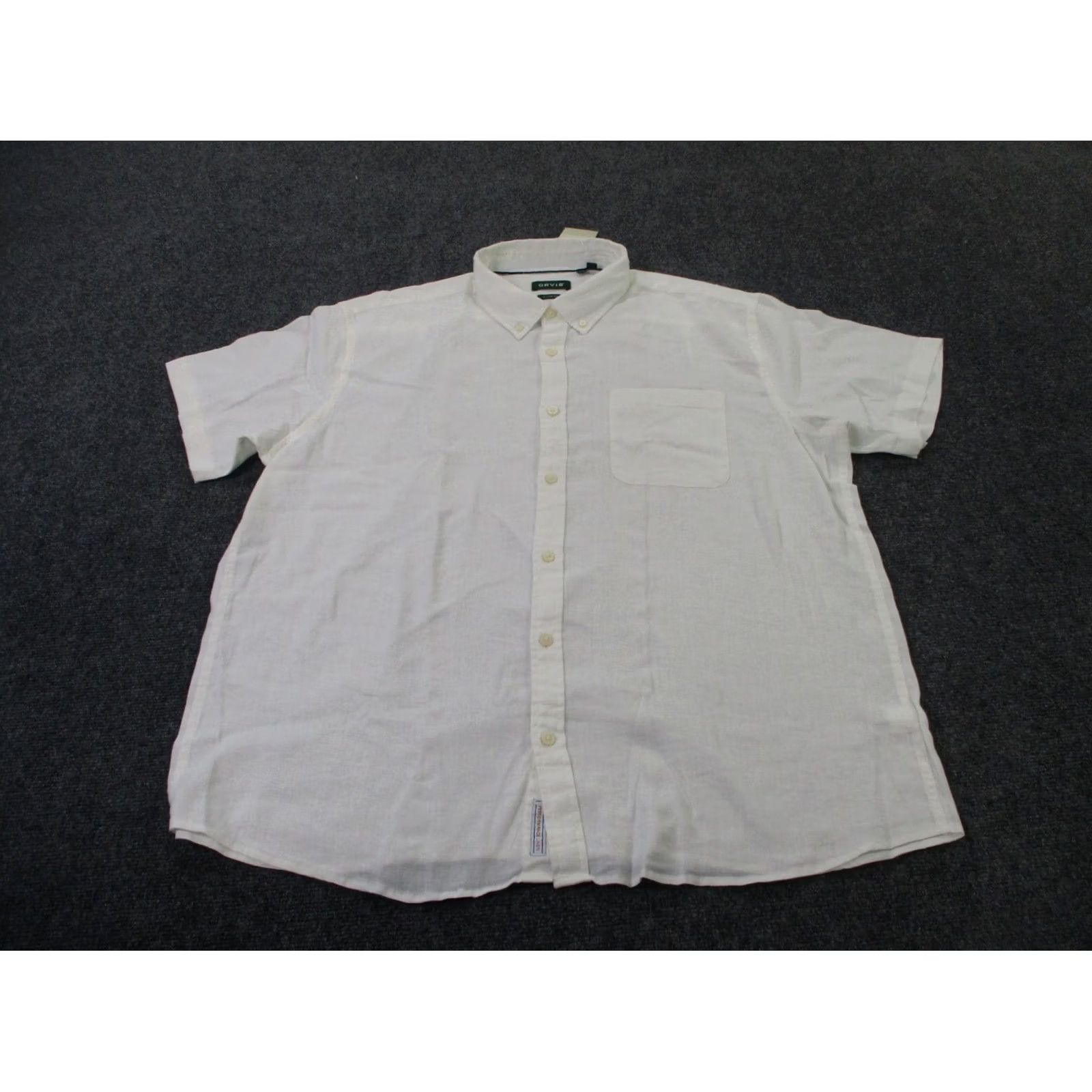 Orvis Orvis Shirt Men 2XL White Linen Button-Up Casual Size US XXL / EU 58 / 5 - 2 Thumbnail