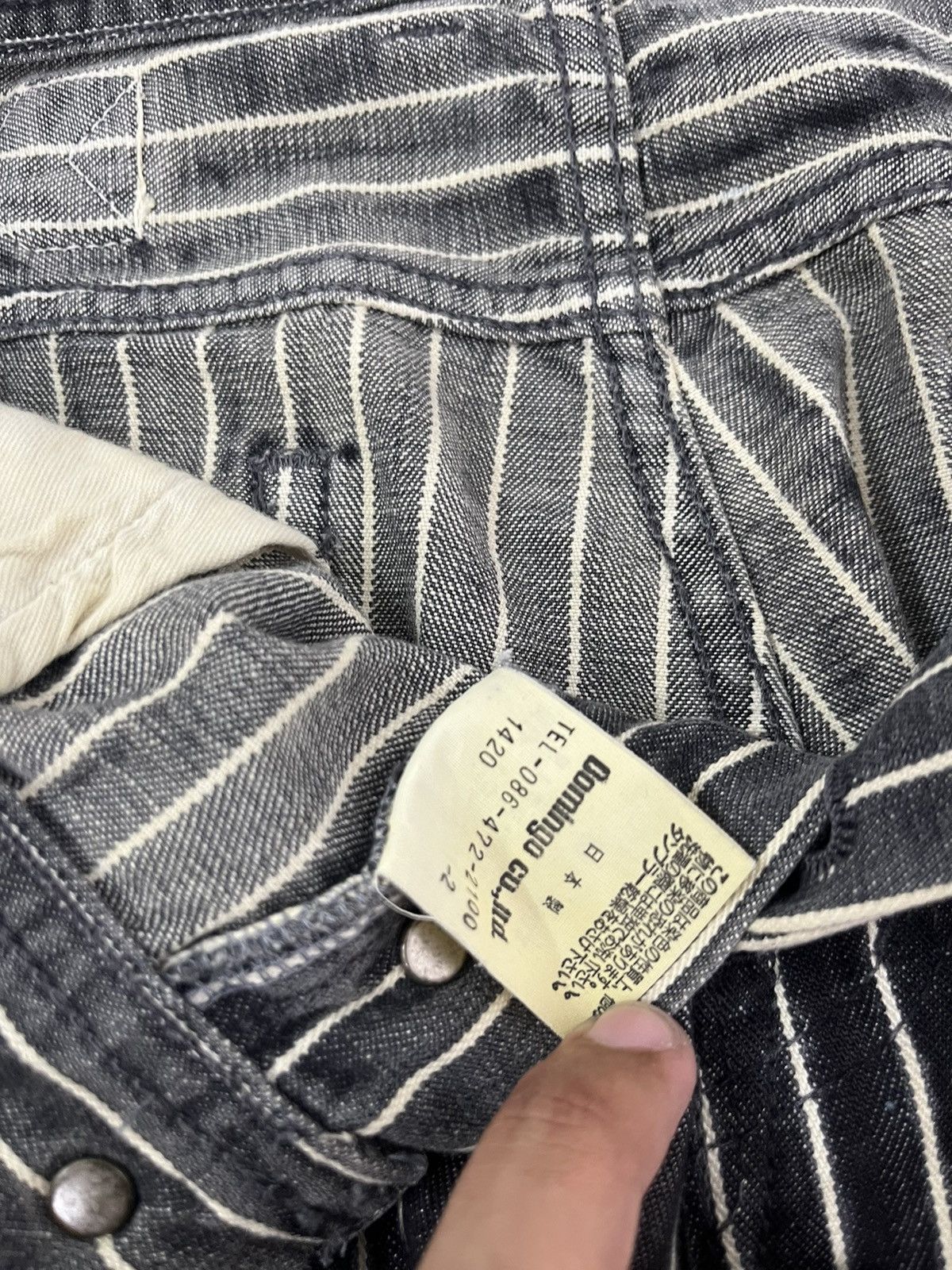 Japanese Brand Vintage DMG Domingo Buckle Back Prisoner Pant Size 27" / US 4 / IT 40 - 9 Thumbnail